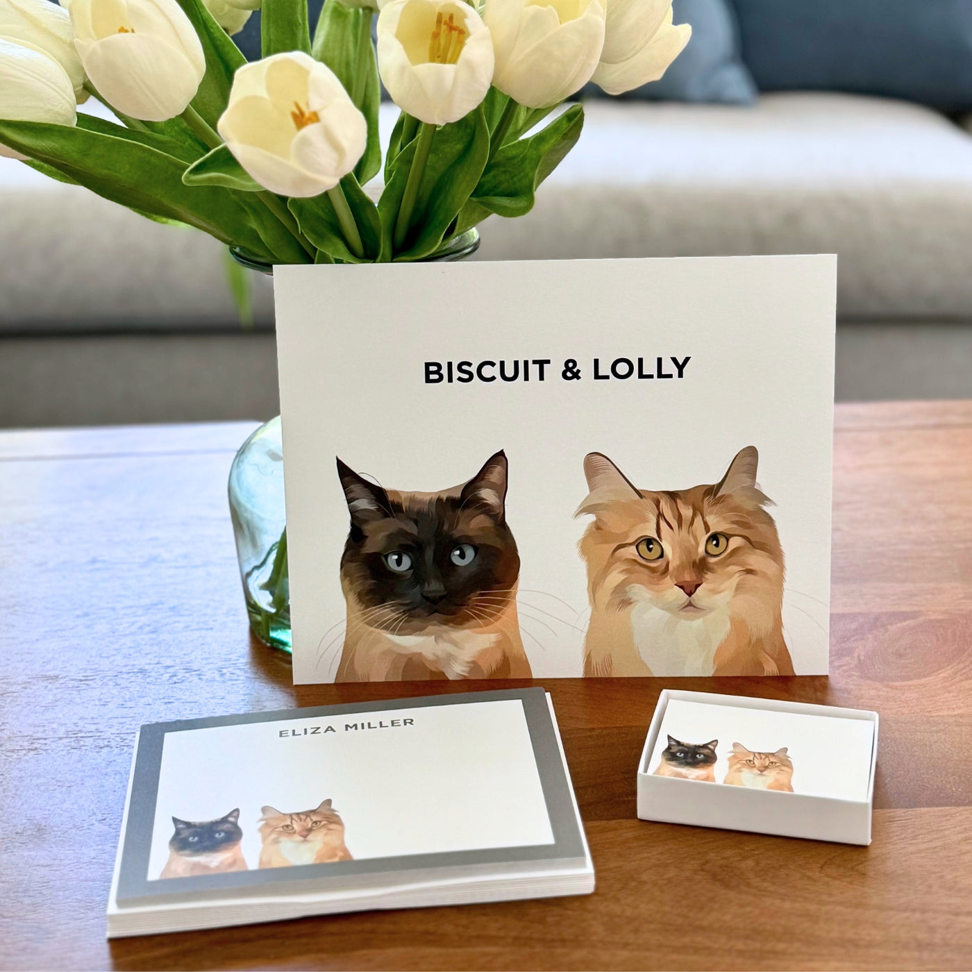Custom Pet Portrait Gift Set - NEW!
