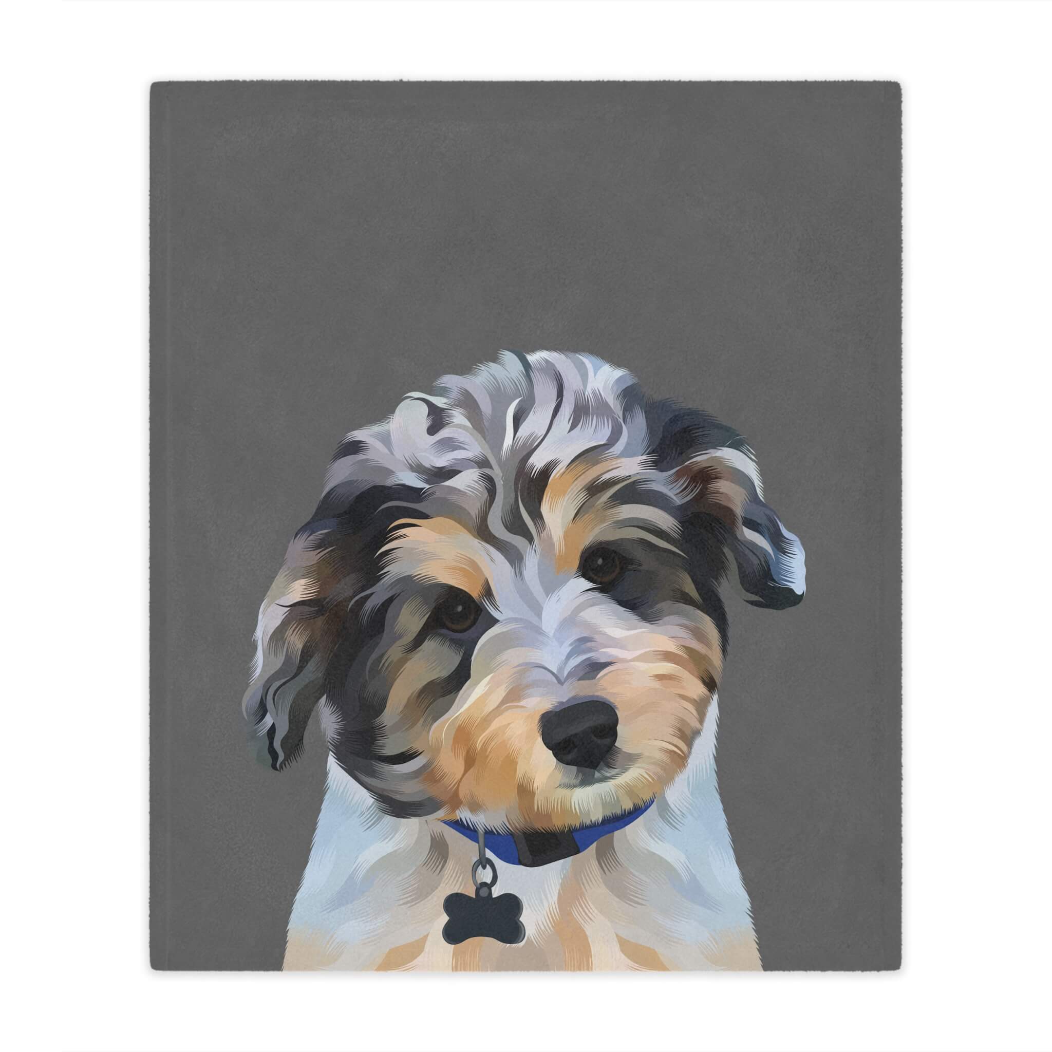 Custom Pet Portrait Blanket - NEW!