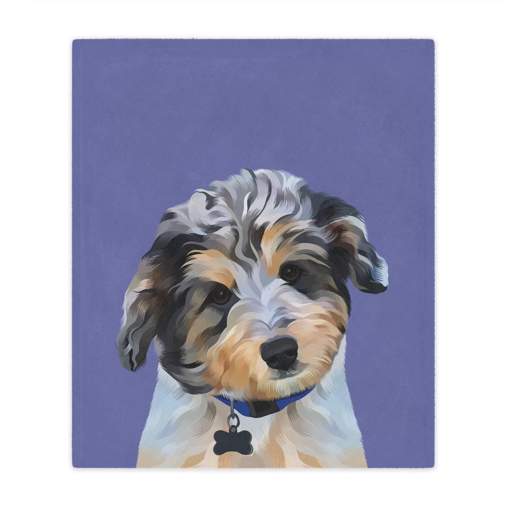 Custom Pet Portrait Blanket - NEW!