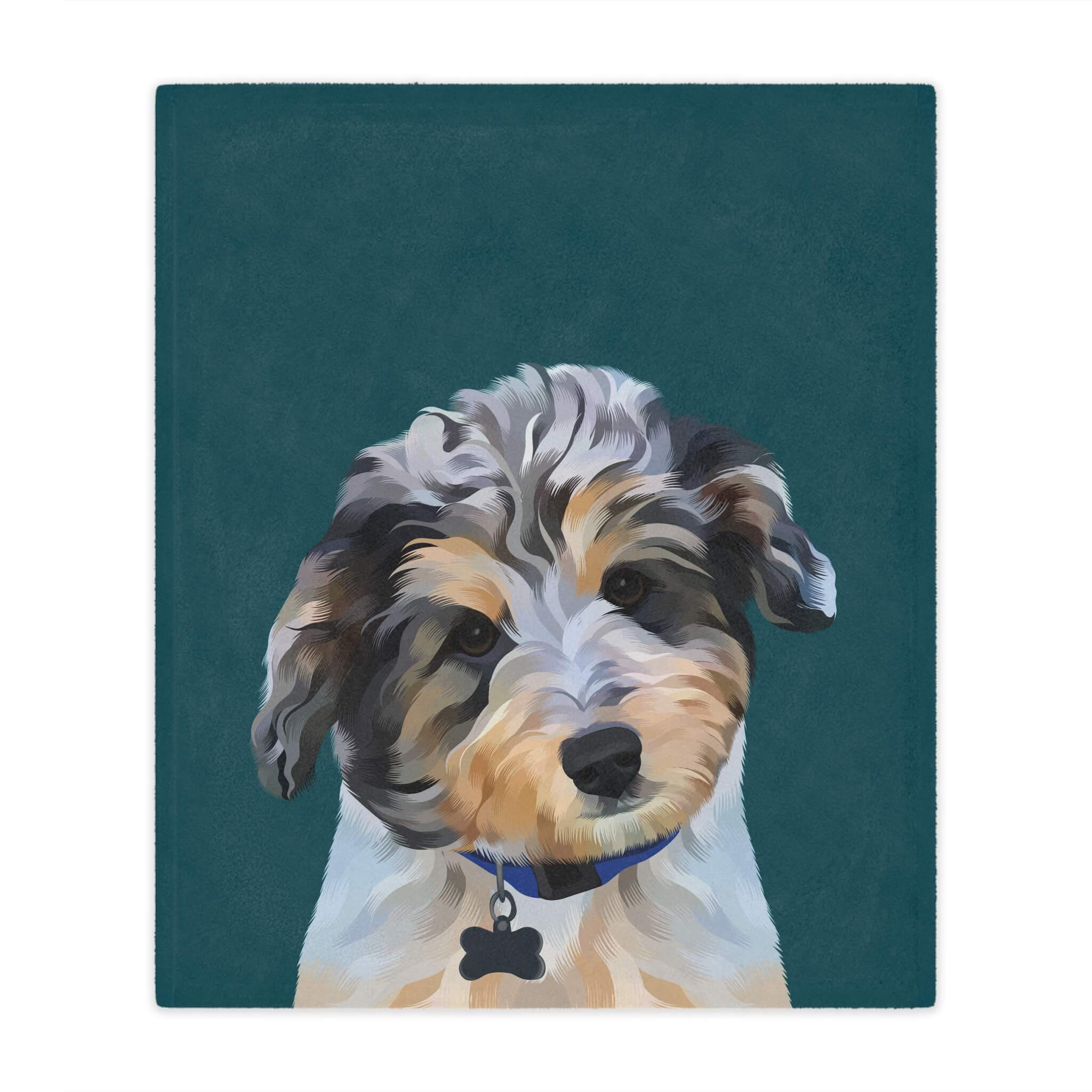 Custom Pet Portrait Blanket - NEW!