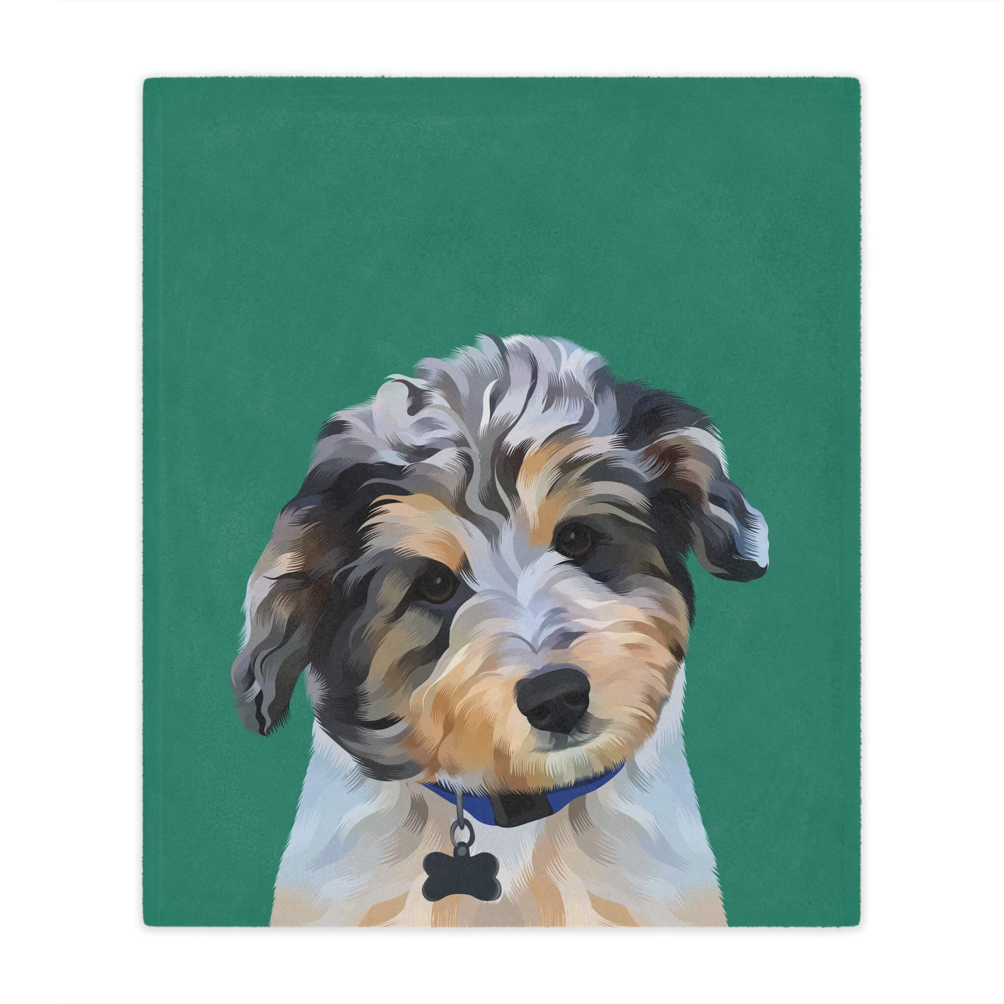 Custom Pet Portrait Blanket - NEW!