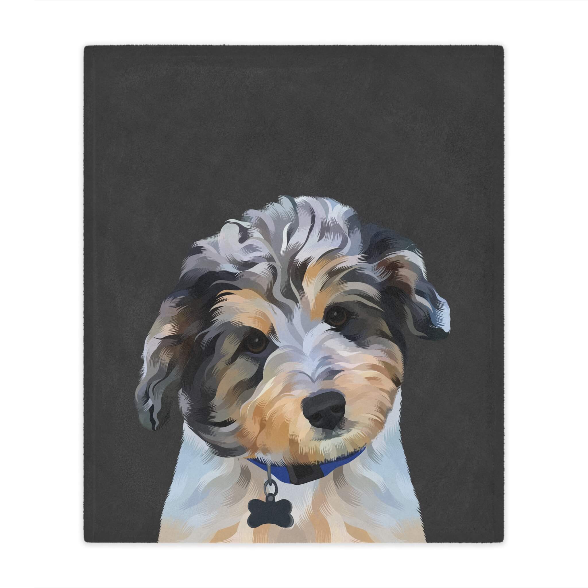 Custom Pet Portrait Blanket - NEW!