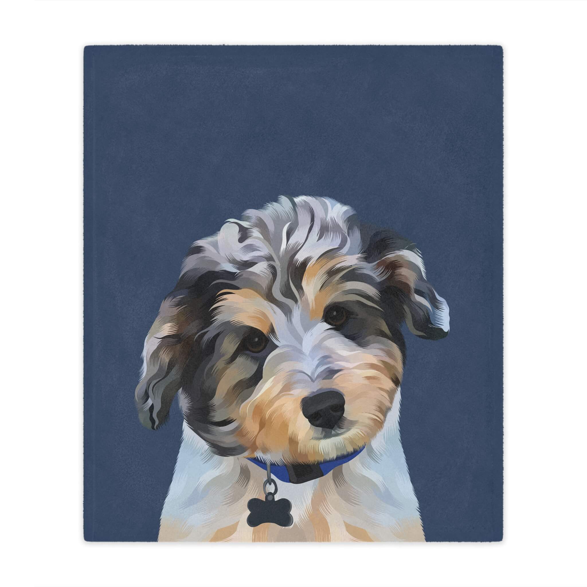 Custom Pet Portrait Blanket - NEW!