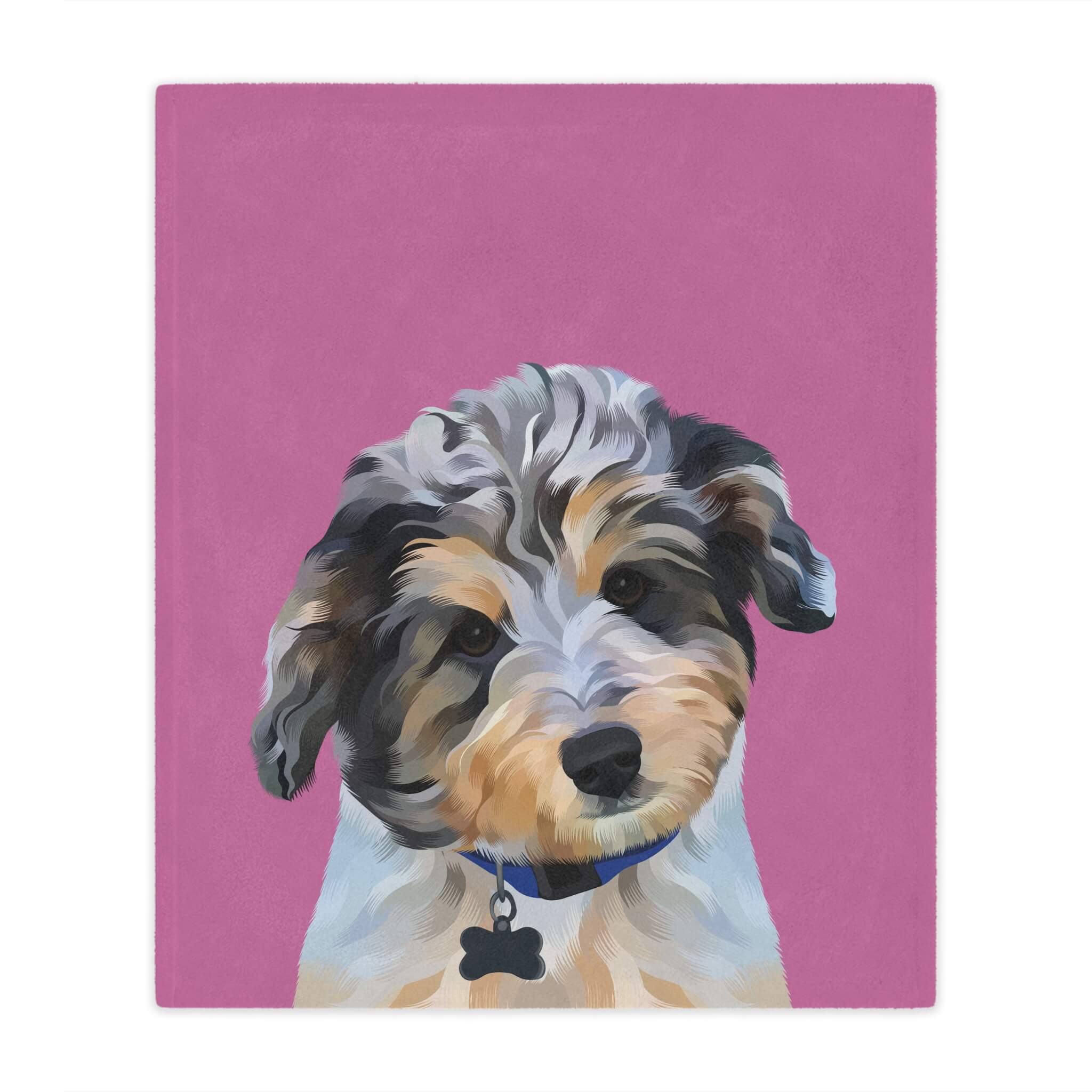 Custom Pet Portrait Blanket - NEW!