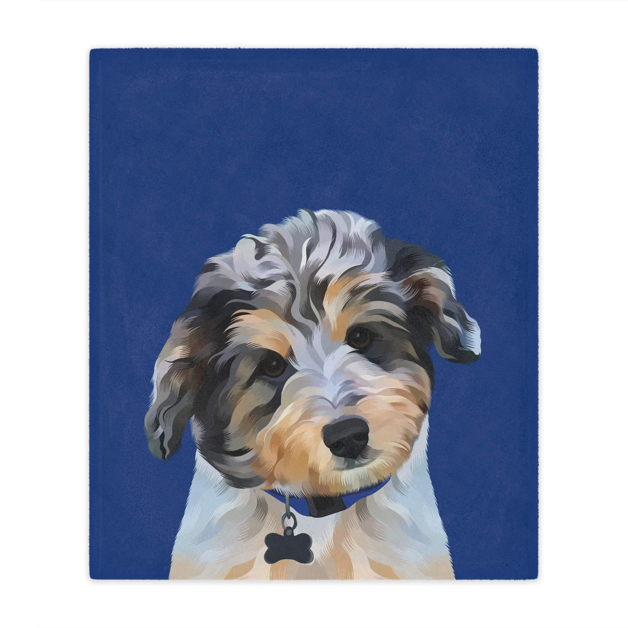 Custom Pet Portrait Blanket - NEW!