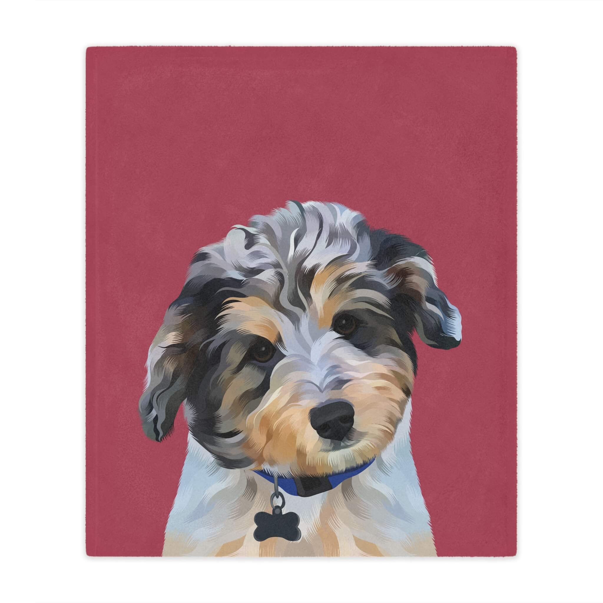 Custom Pet Portrait Blanket - NEW!