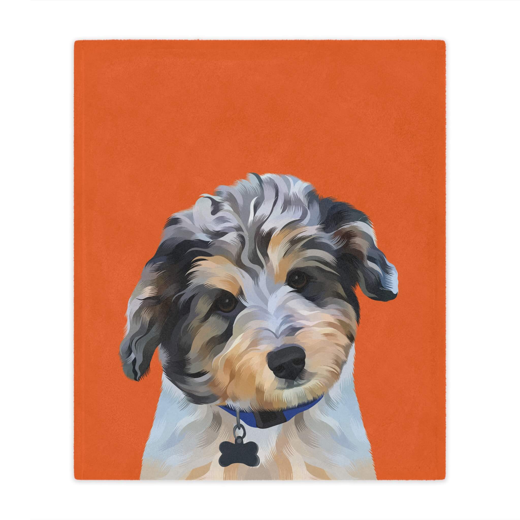Custom Pet Portrait Blanket - NEW!