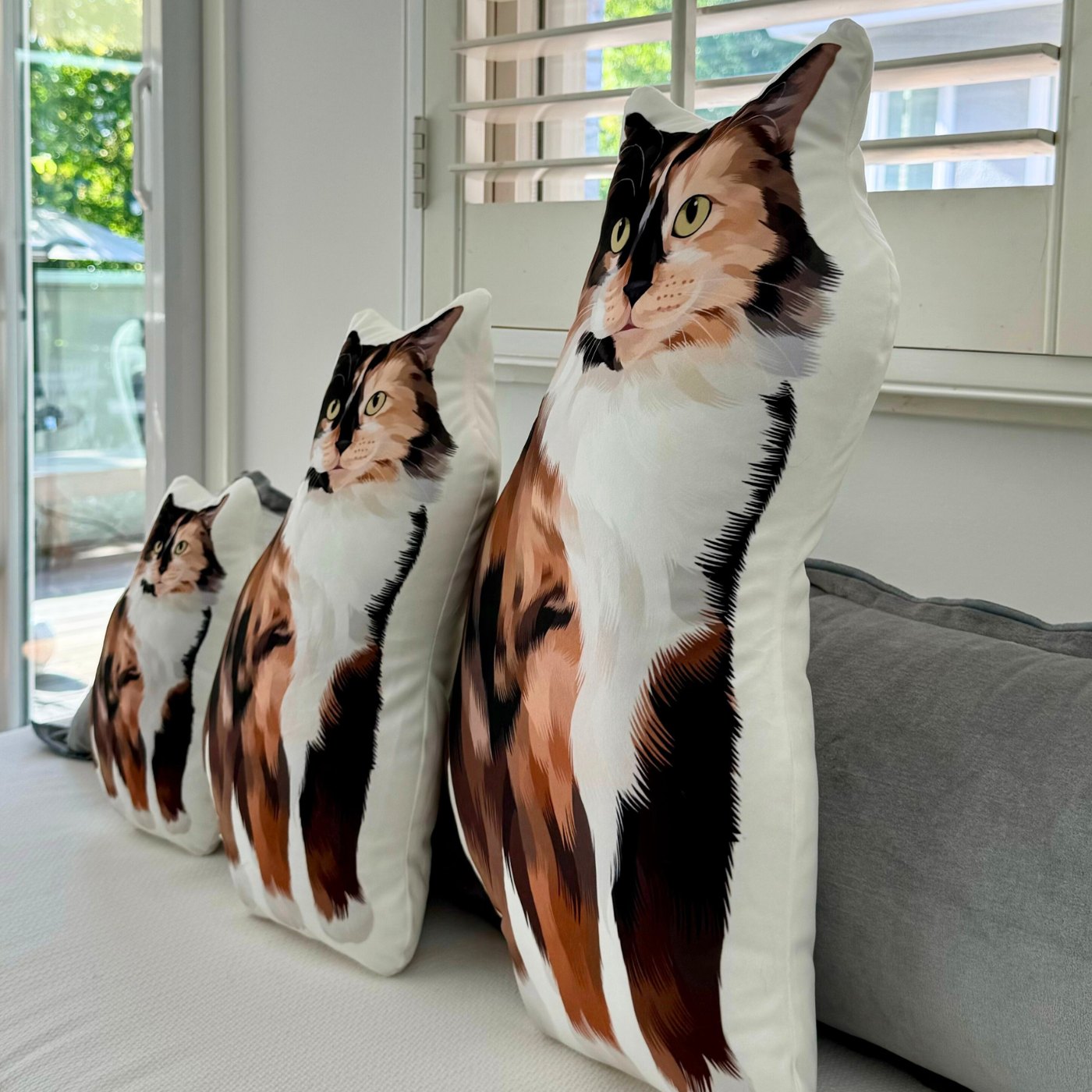 Custom Pet Portrait Shaped Pillow