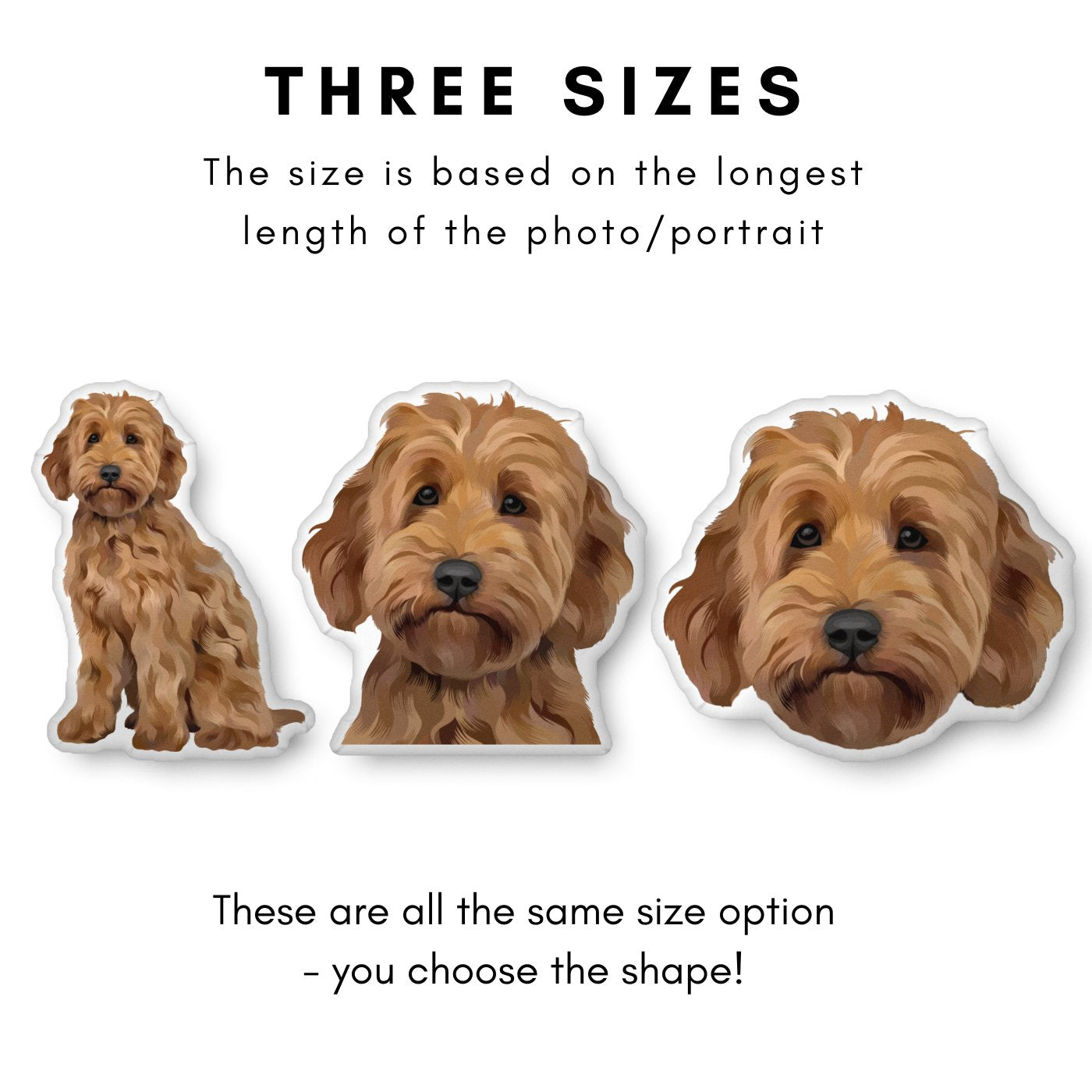 Custom Pet Portrait Shaped Pillow