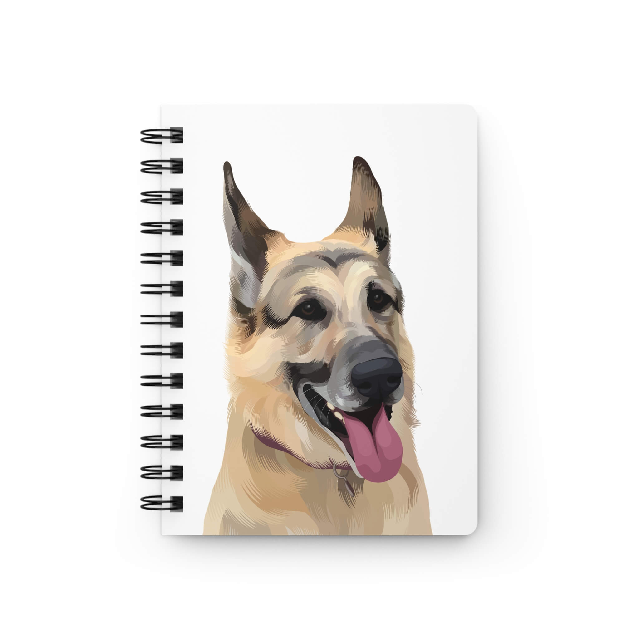 Custom Pet Portrait Spiral Notebook - Solid Colors