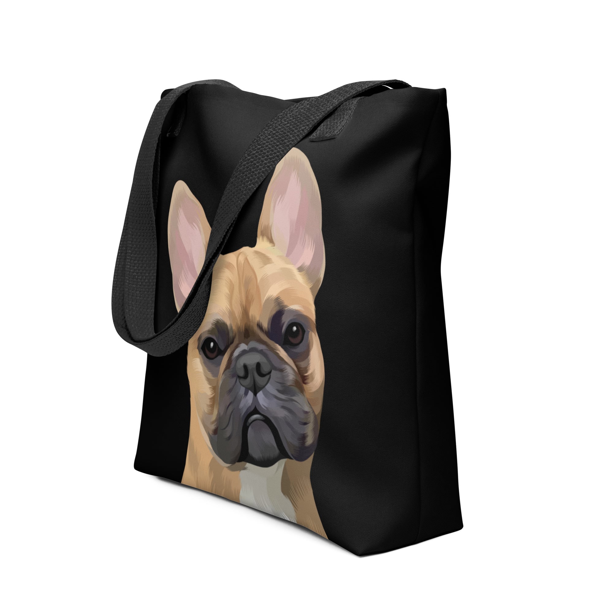 Pet Portrait Tote Bag - Solid Colors