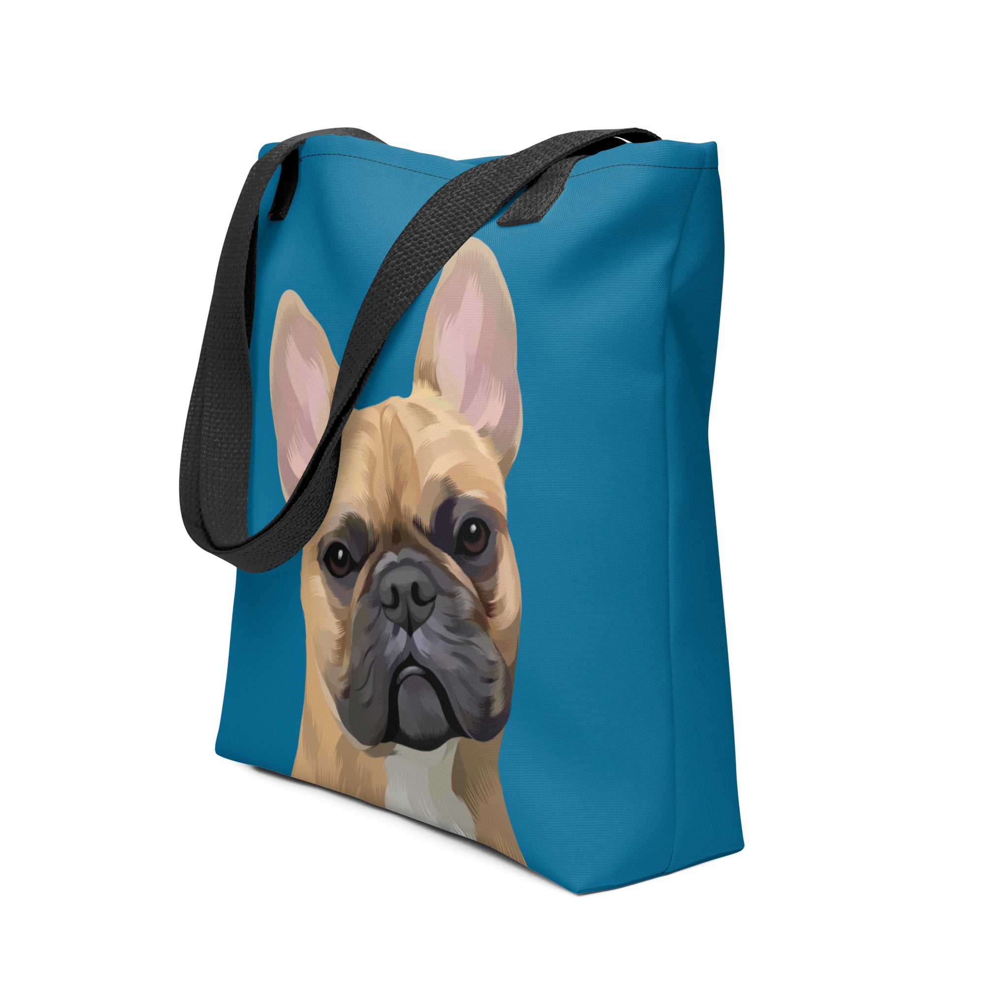 Pet Portrait Tote Bag - Solid Colors