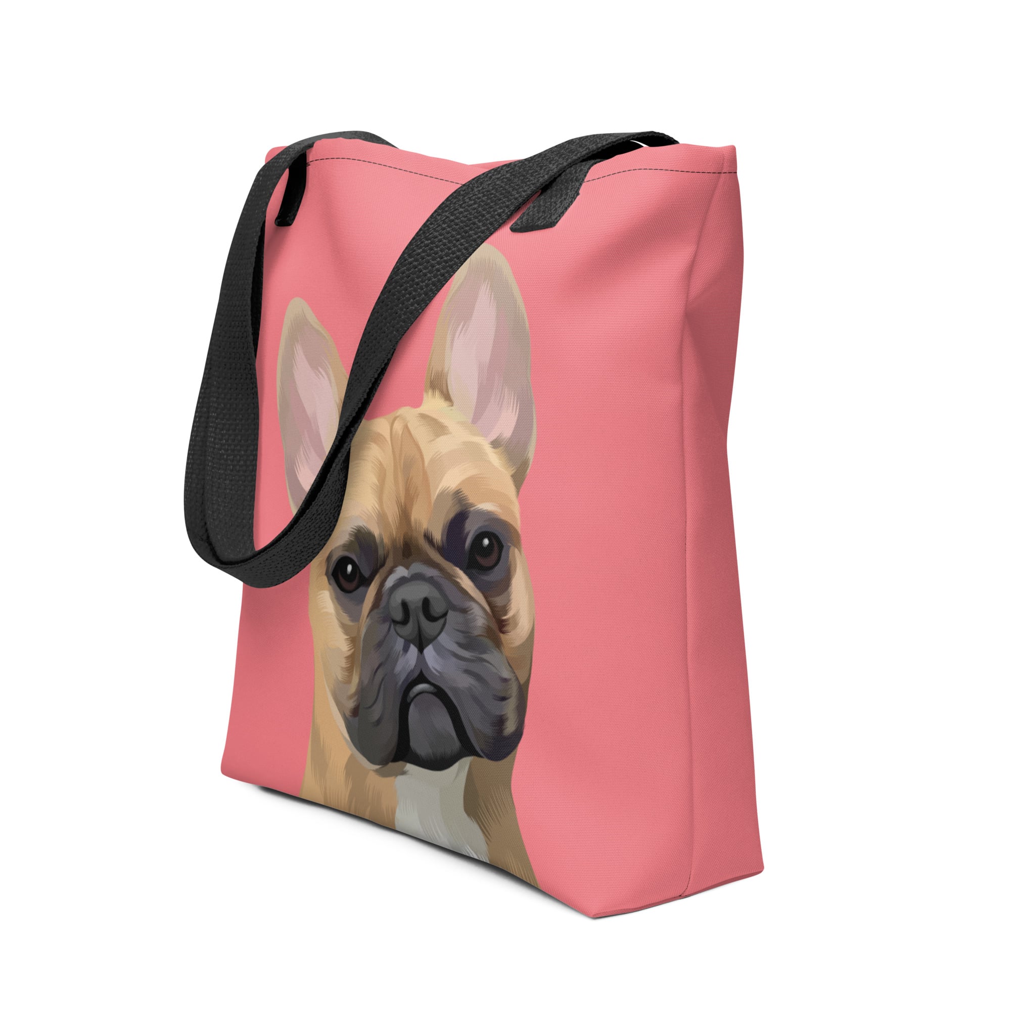 Pet Portrait Tote Bag - Solid Colors