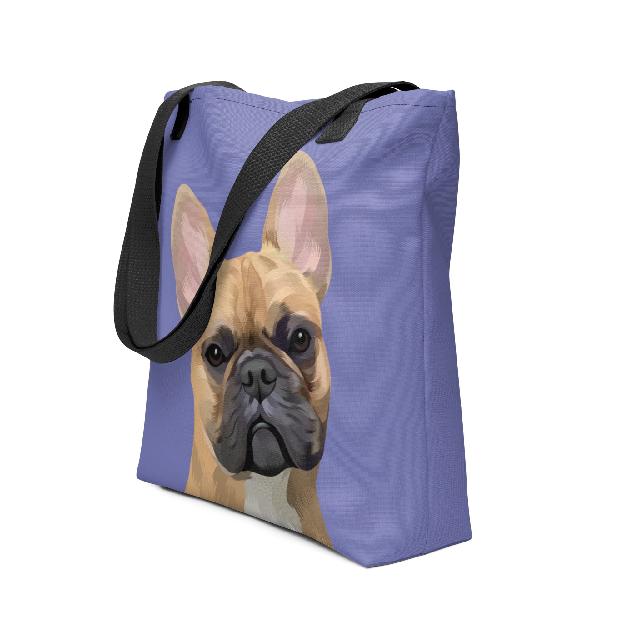 Pet Portrait Tote Bag - Solid Colors
