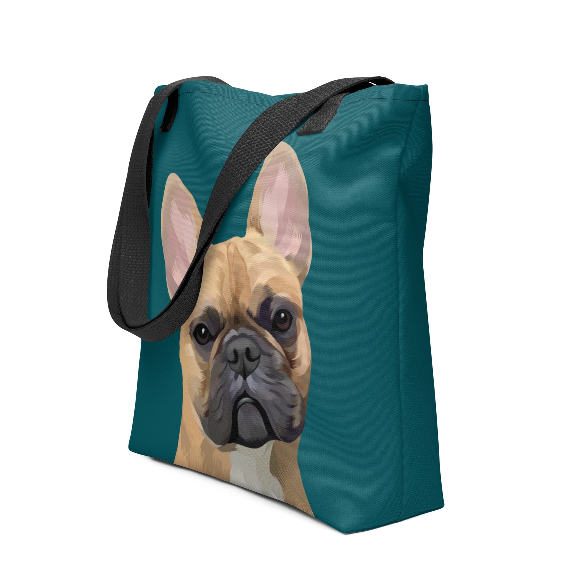 Pet Portrait Tote Bag - Solid Colors