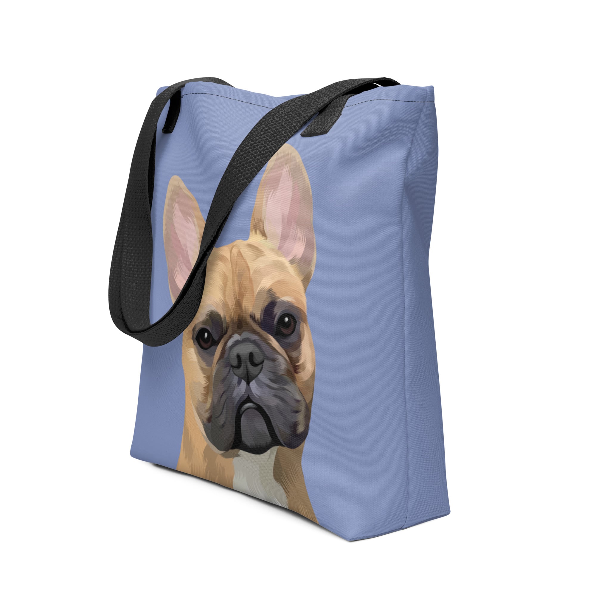 Pet Portrait Tote Bag - Solid Colors