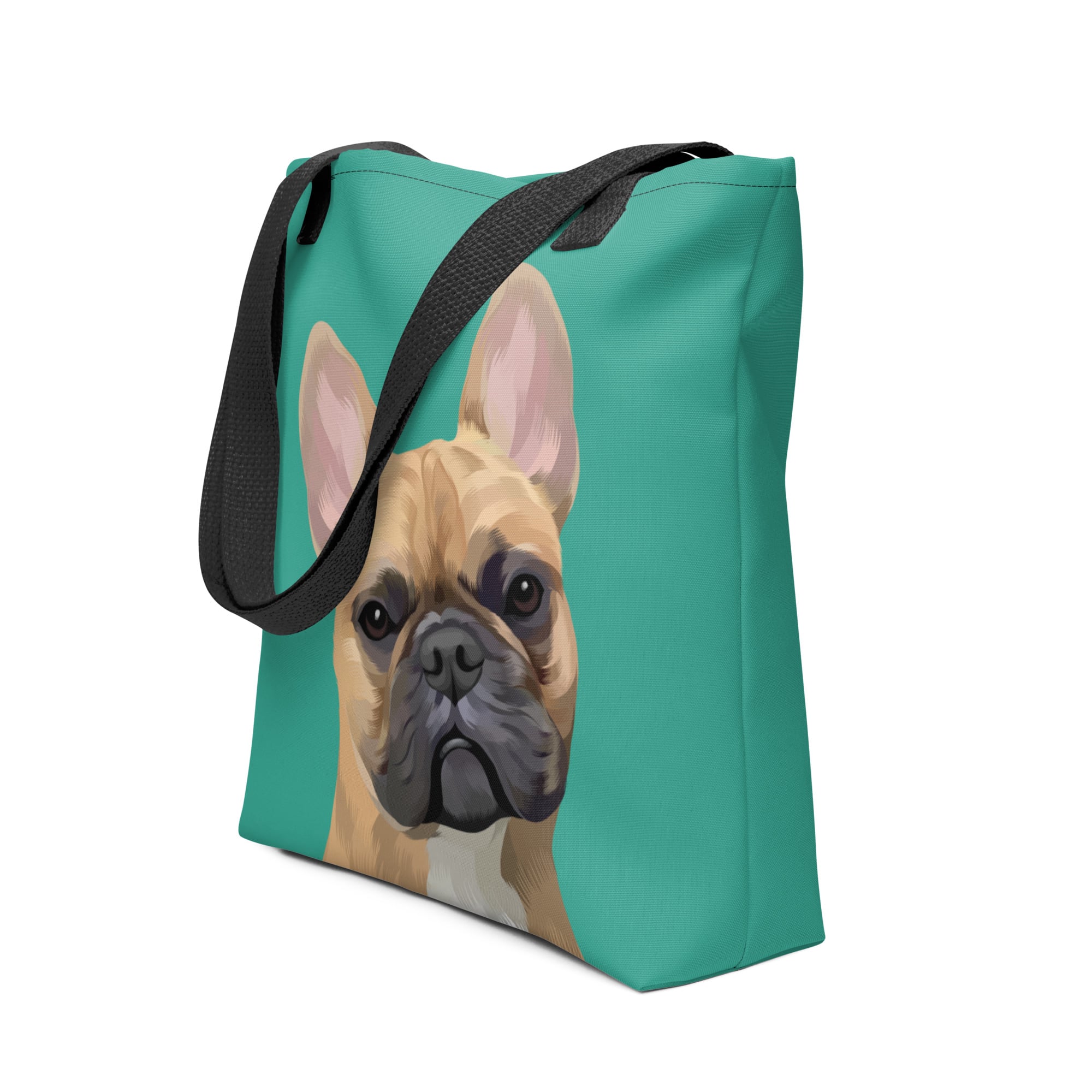 Pet Portrait Tote Bag - Solid Colors