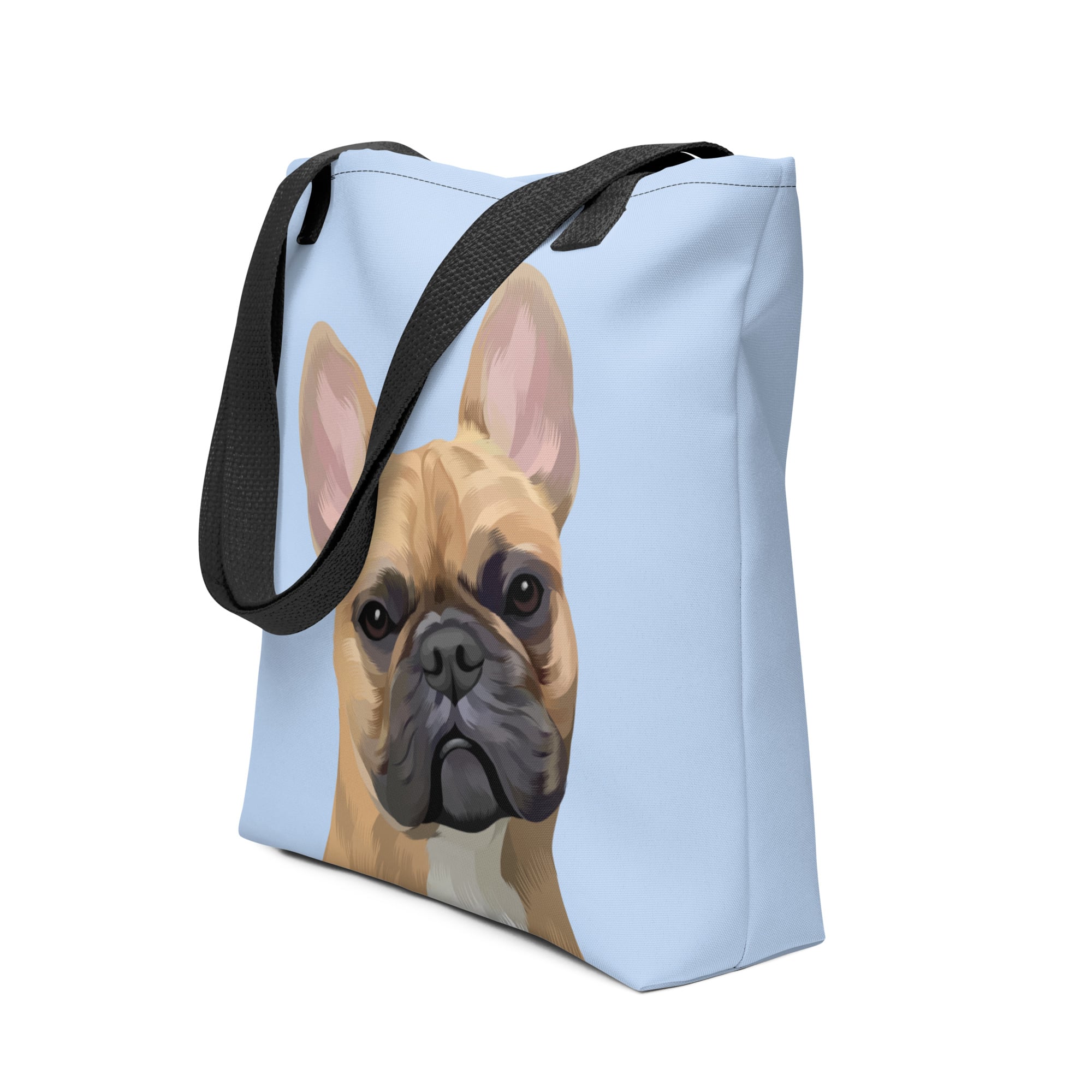 Pet Portrait Tote Bag - Solid Colors
