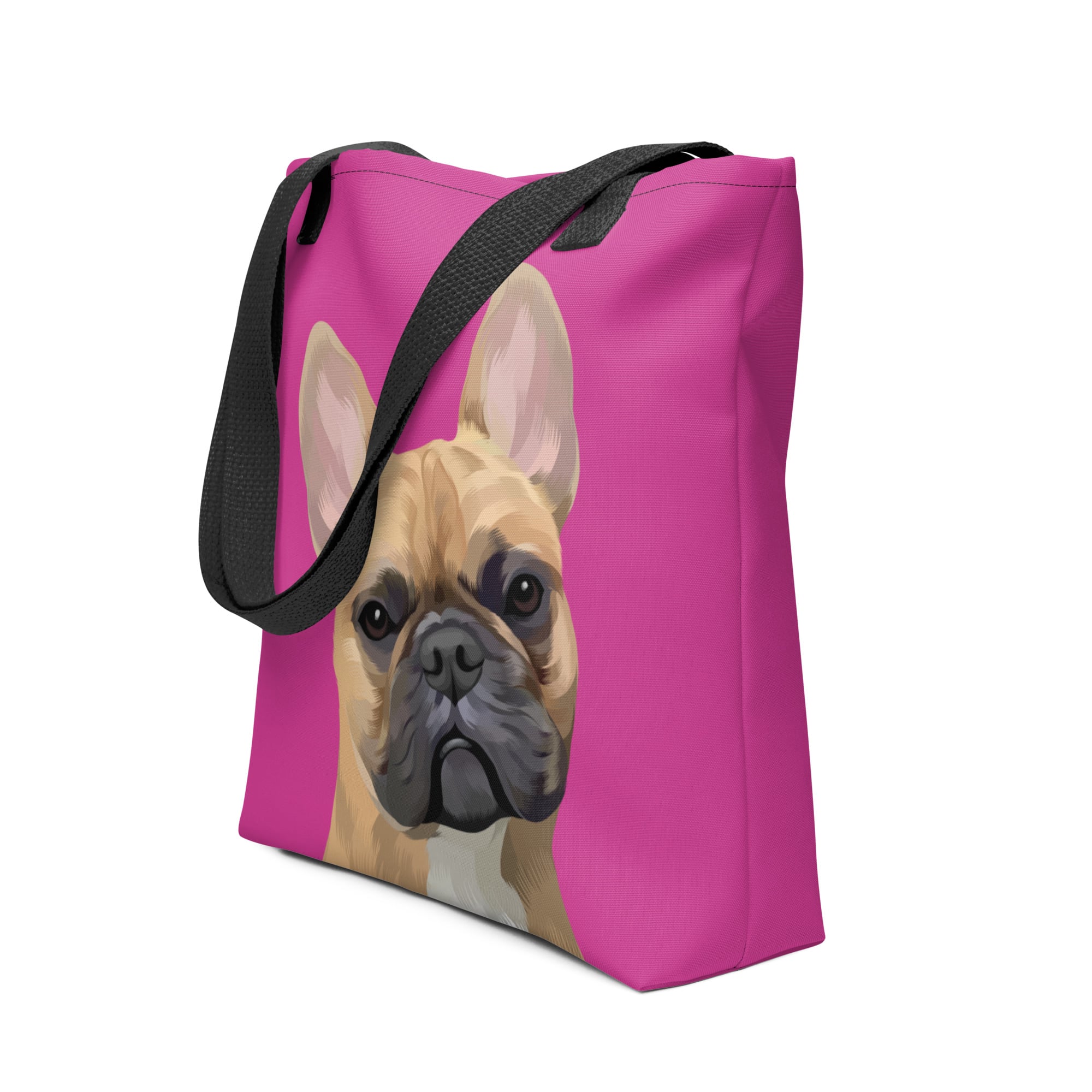Pet Portrait Tote Bag - Solid Colors