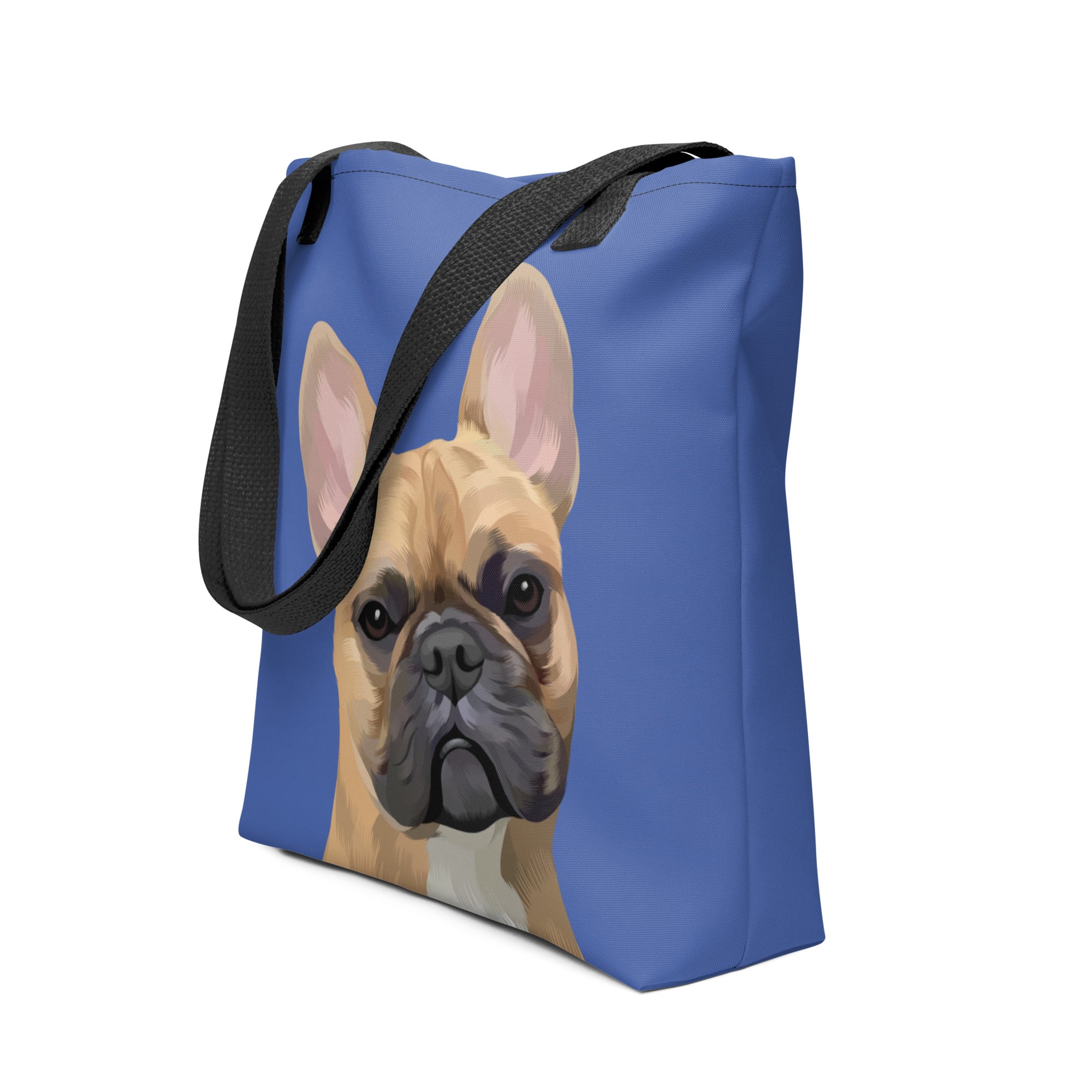 Pet Portrait Tote Bag - Solid Colors