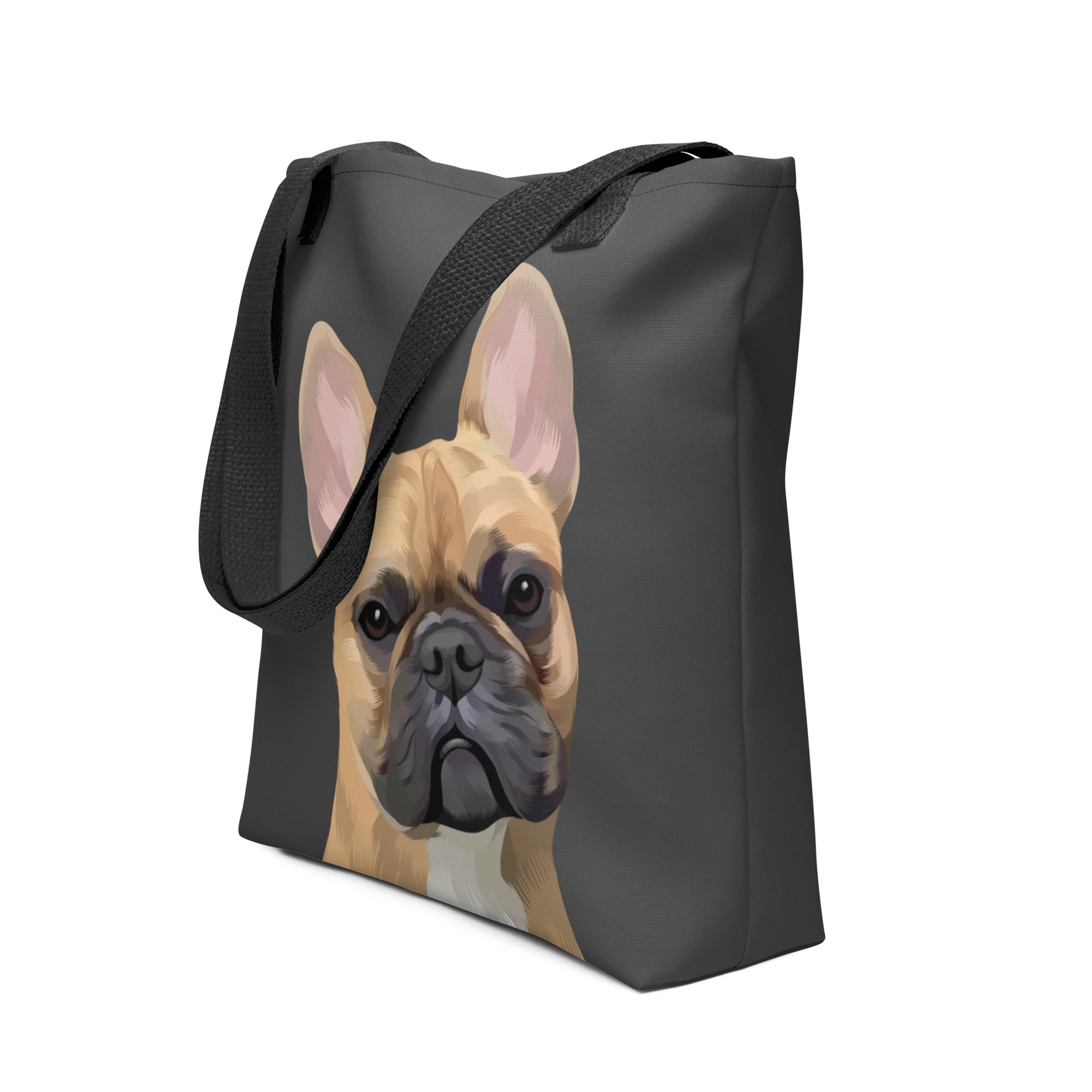Pet Portrait Tote Bag - Solid Colors