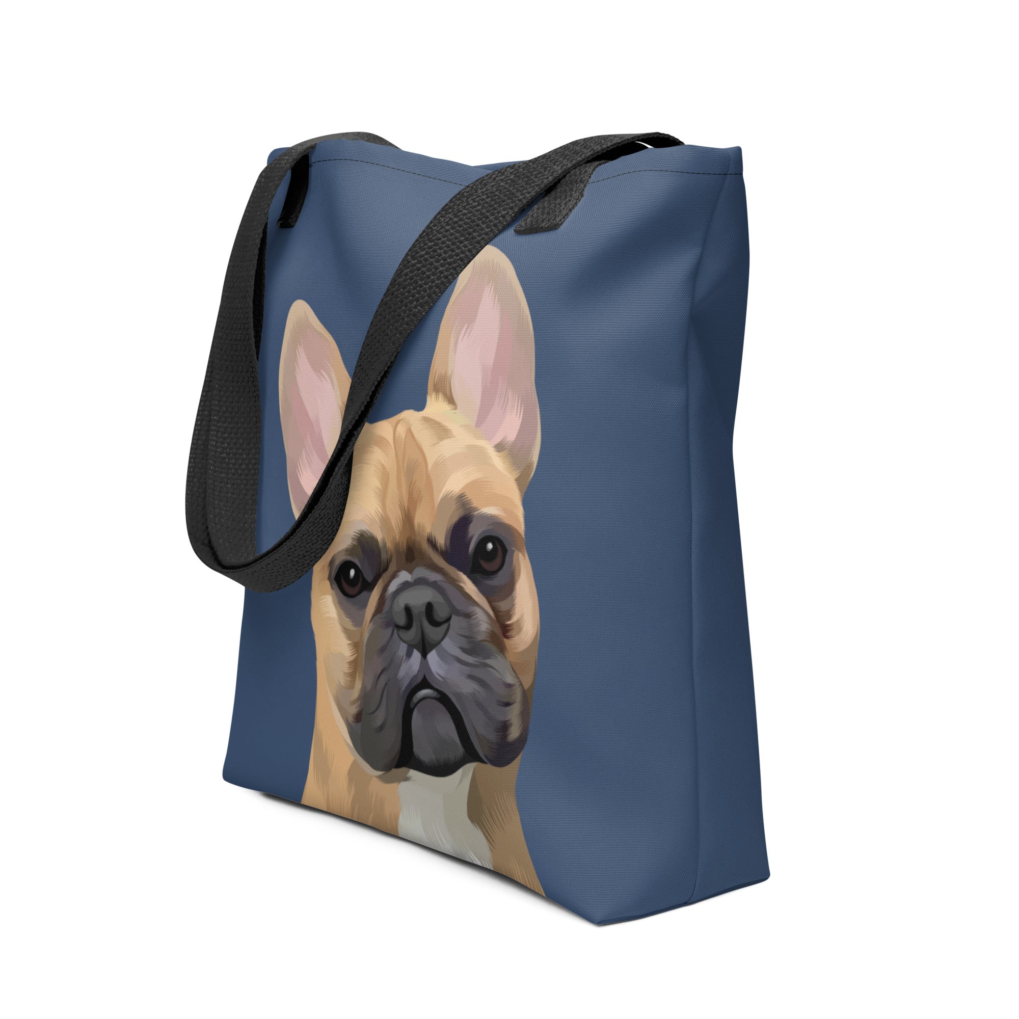 Pet Portrait Tote Bag - Solid Colors