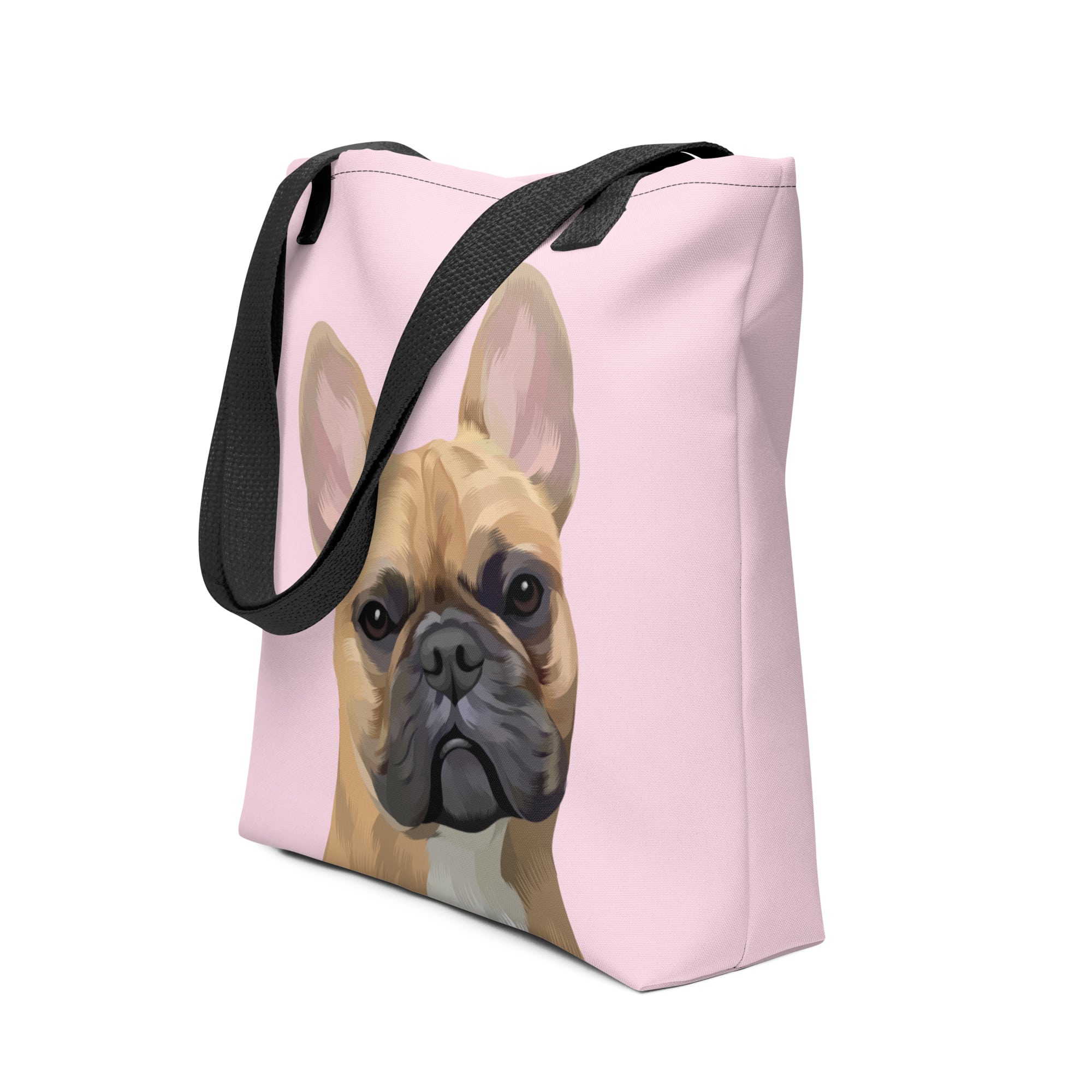 Pet Portrait Tote Bag - Solid Colors