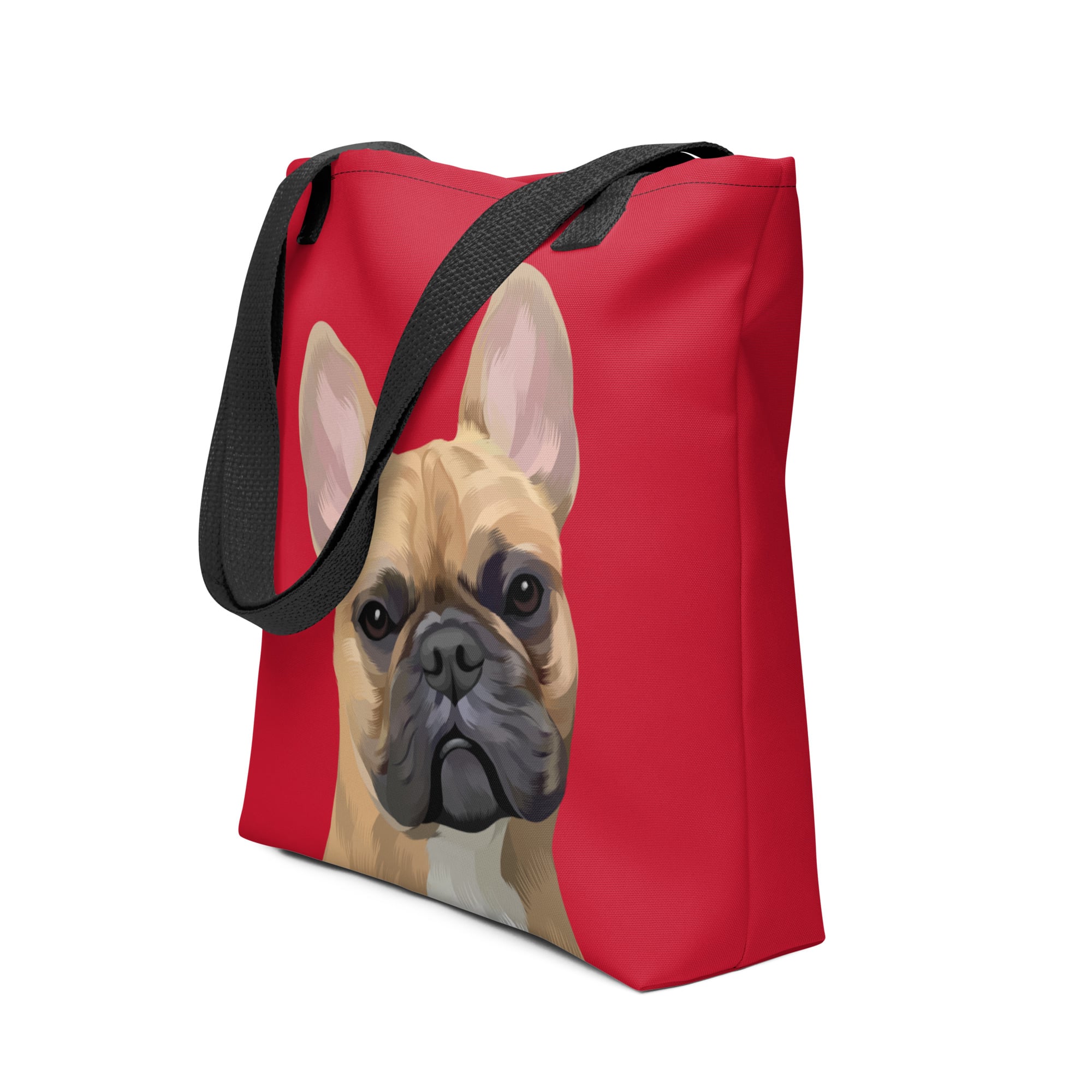 Pet Portrait Tote Bag - Solid Colors