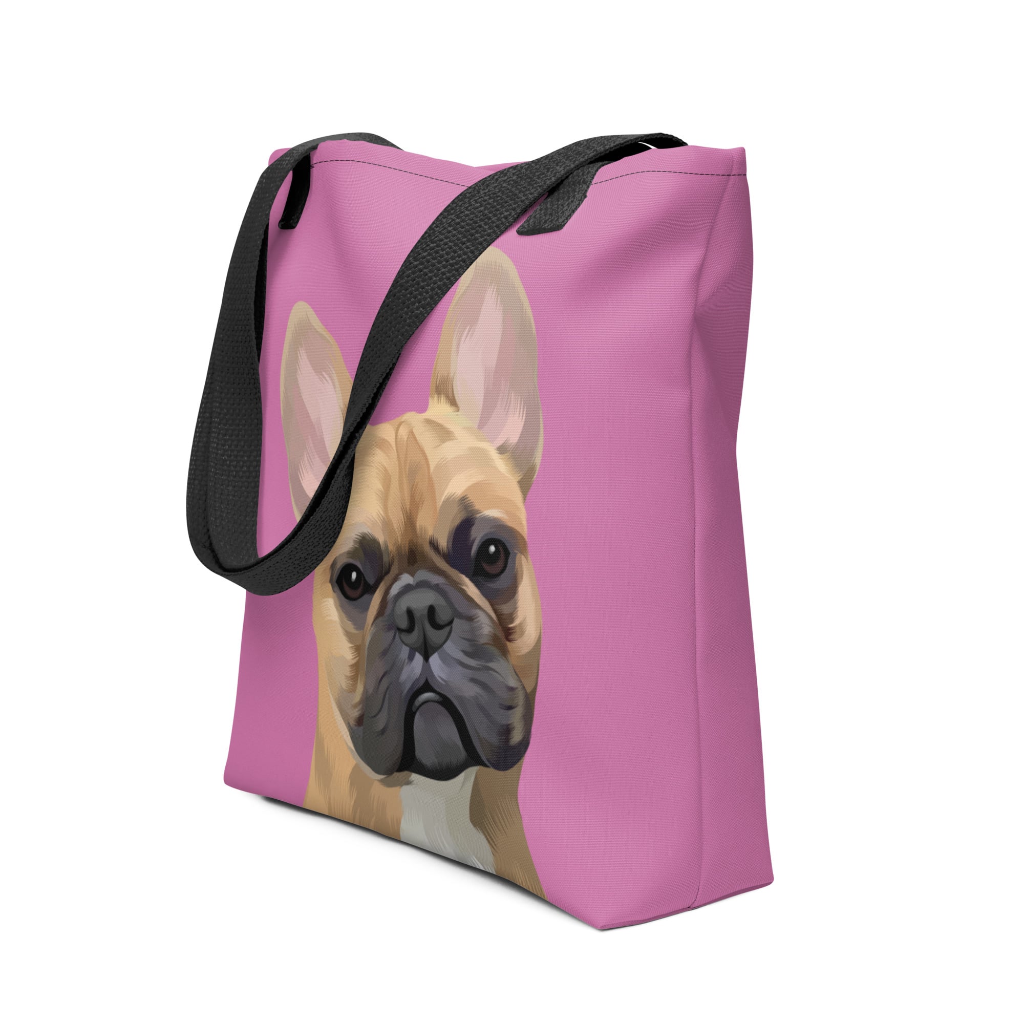 Pet Portrait Tote Bag - Solid Colors