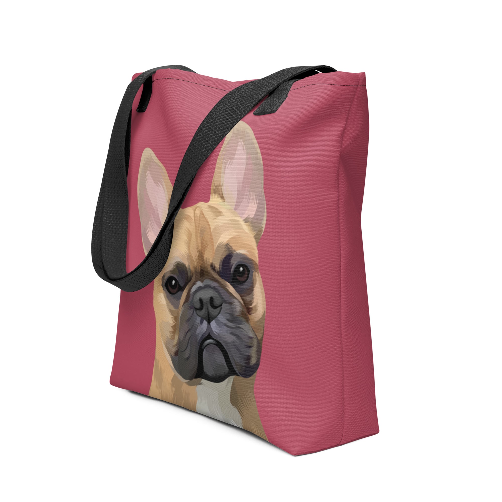Pet Portrait Tote Bag - Solid Colors