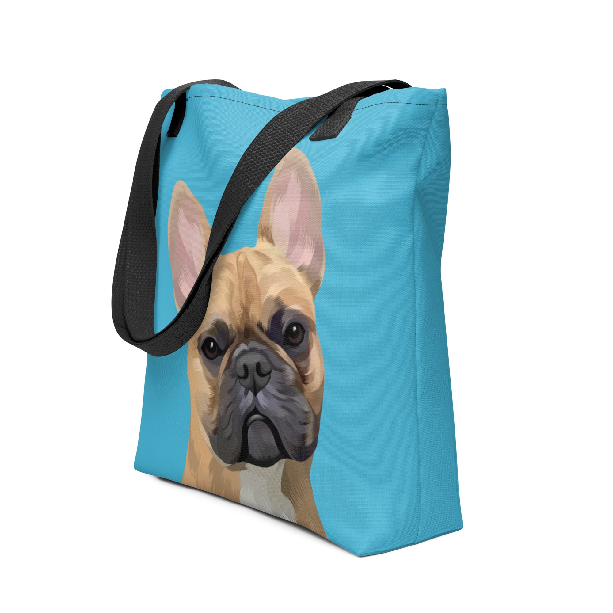 Pet Portrait Tote Bag - Solid Colors