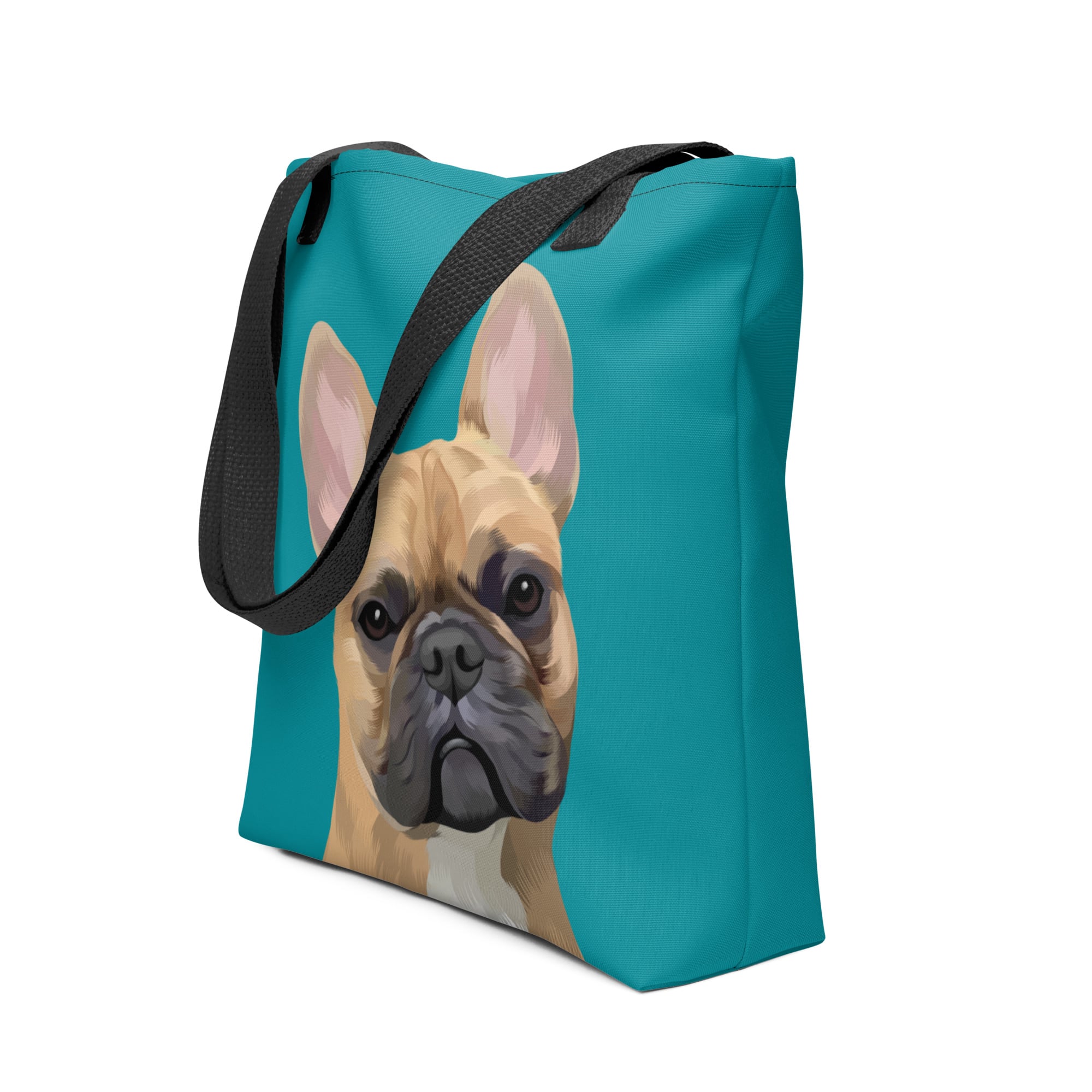 Pet Portrait Tote Bag - Solid Colors