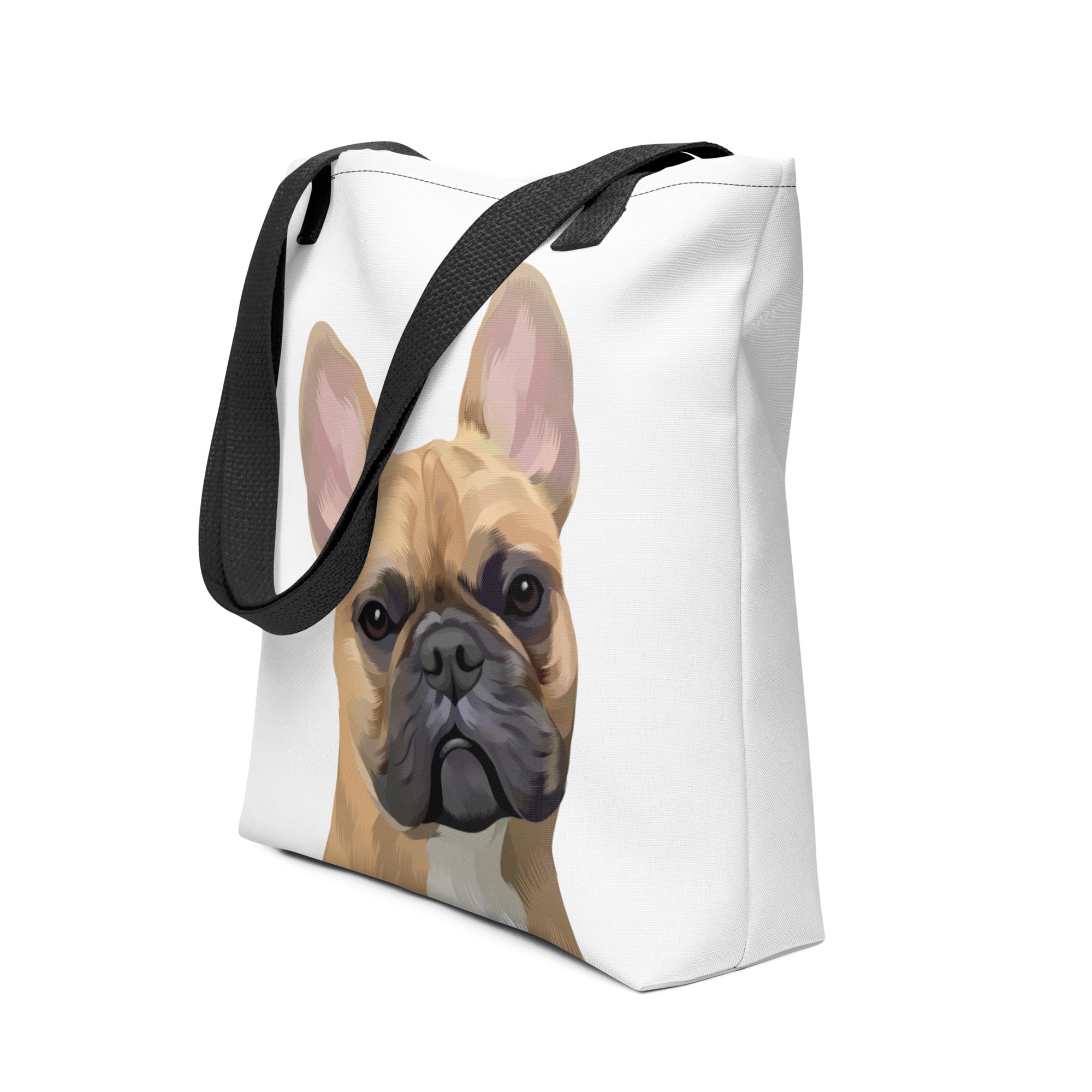 Pet Portrait Tote Bag - Solid Colors