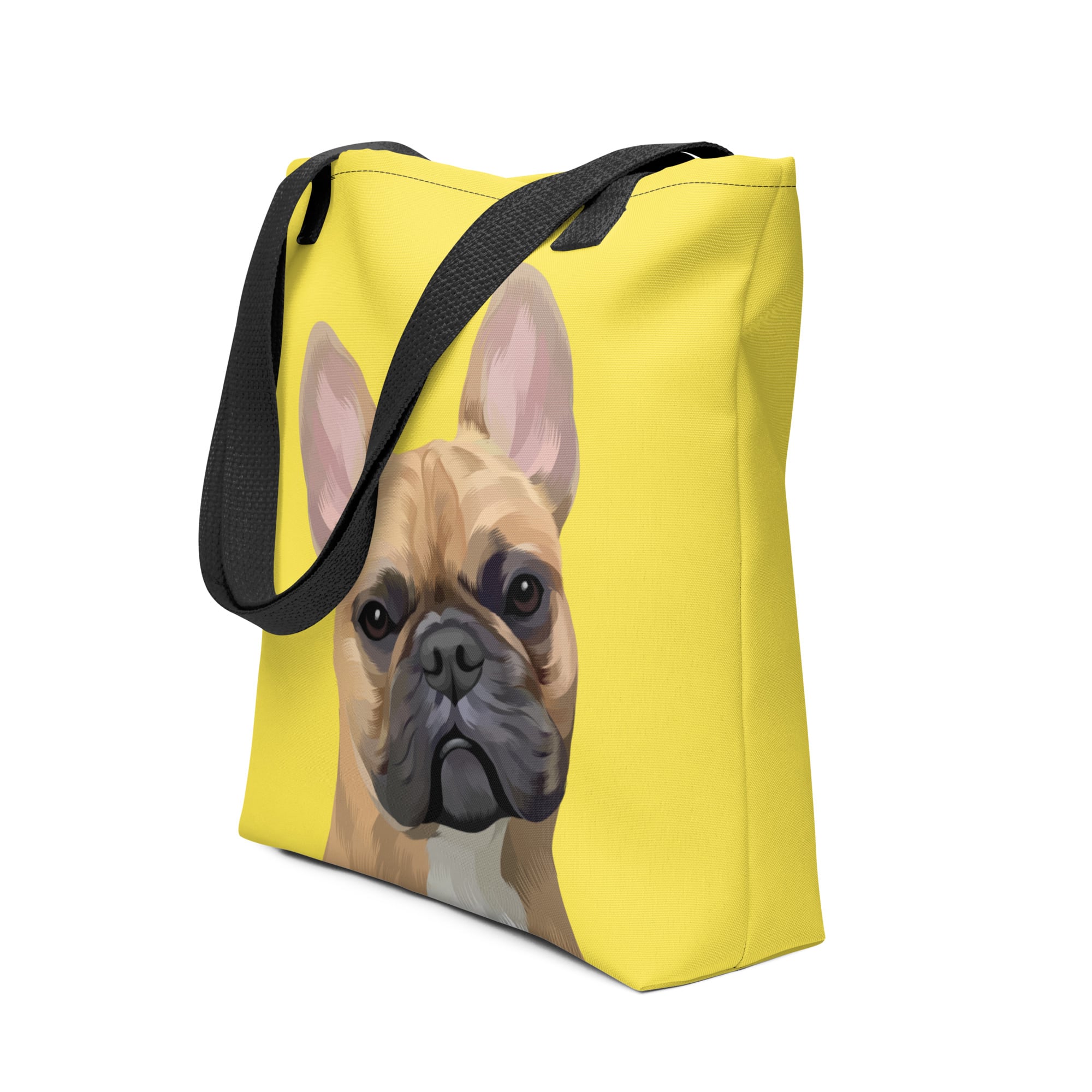 Pet Portrait Tote Bag - Solid Colors