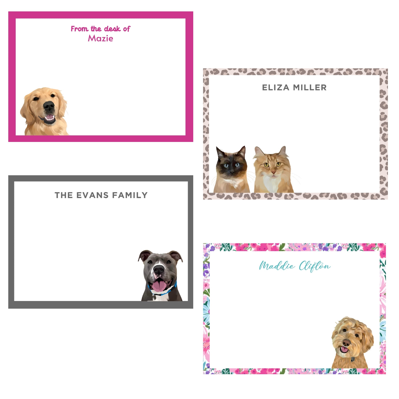 Custom Pet Portrait Gift Set - NEW!