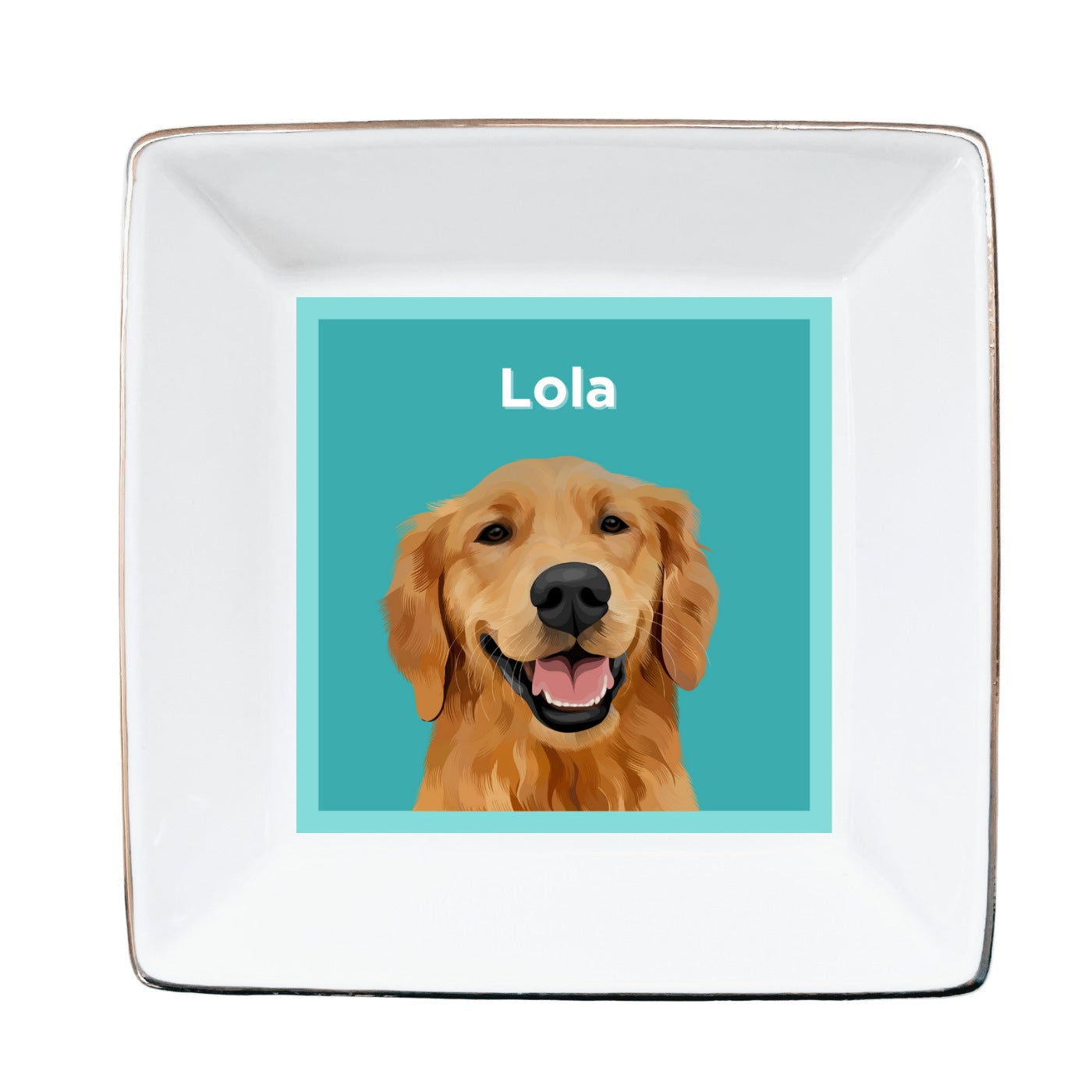 Custom Pet Portrait Trinket Tray - NEW!