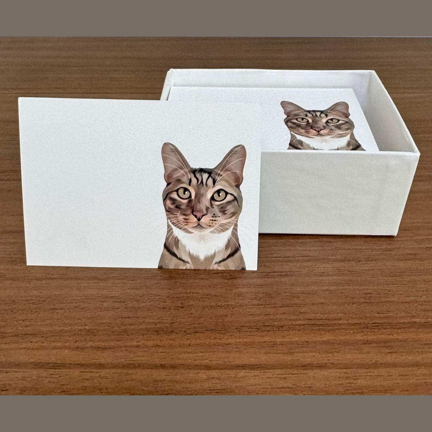 Custom Pet Portrait Mini Note Cards