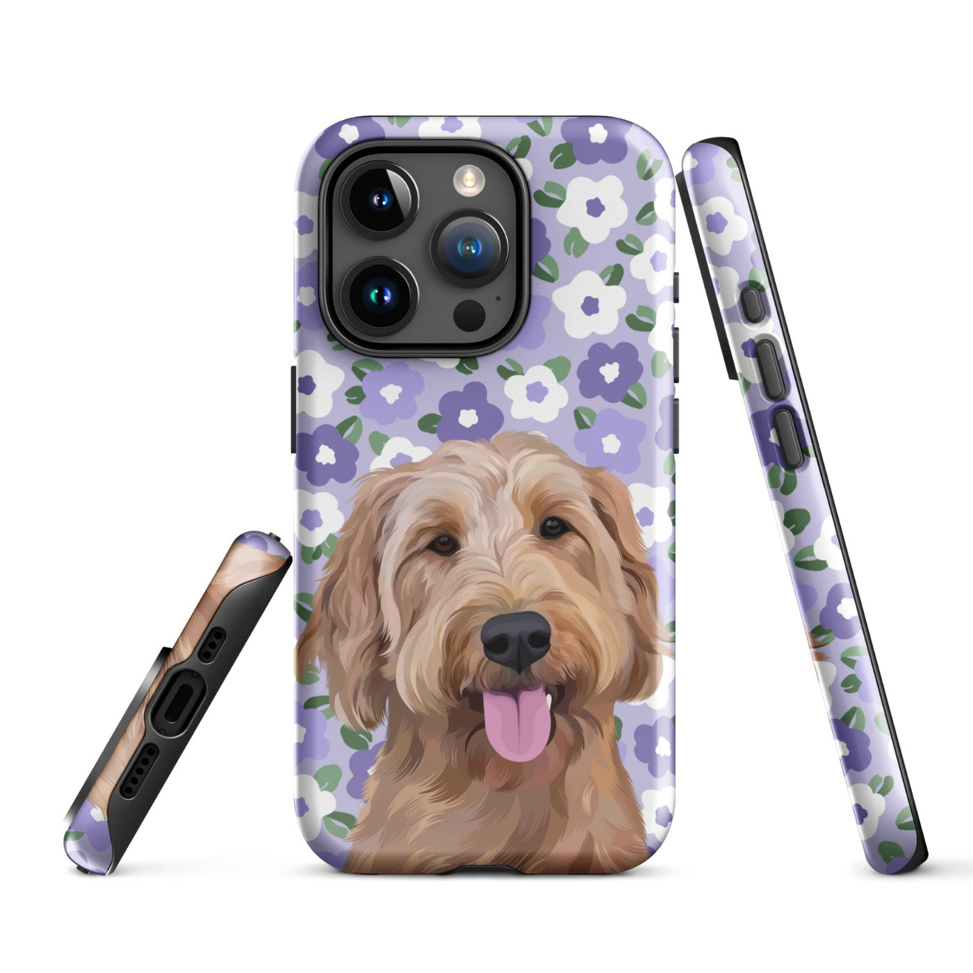 Custom Pet Portrait iPhone Case - Flowers - NEW!