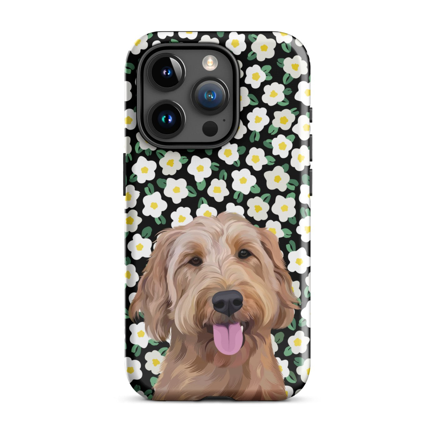 Custom Pet Portrait iPhone Case - Flowers