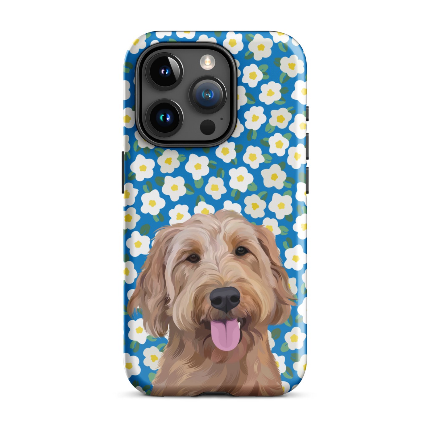 Custom Pet Portrait iPhone Case - Flowers