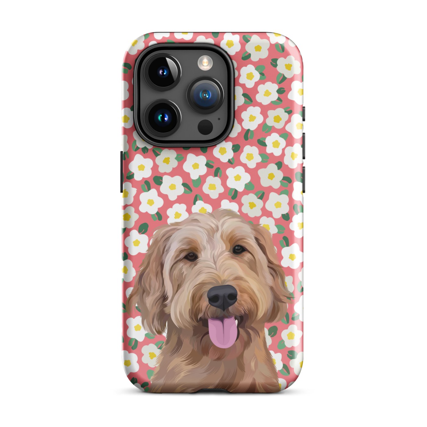 Custom Pet Portrait iPhone Case - Flowers