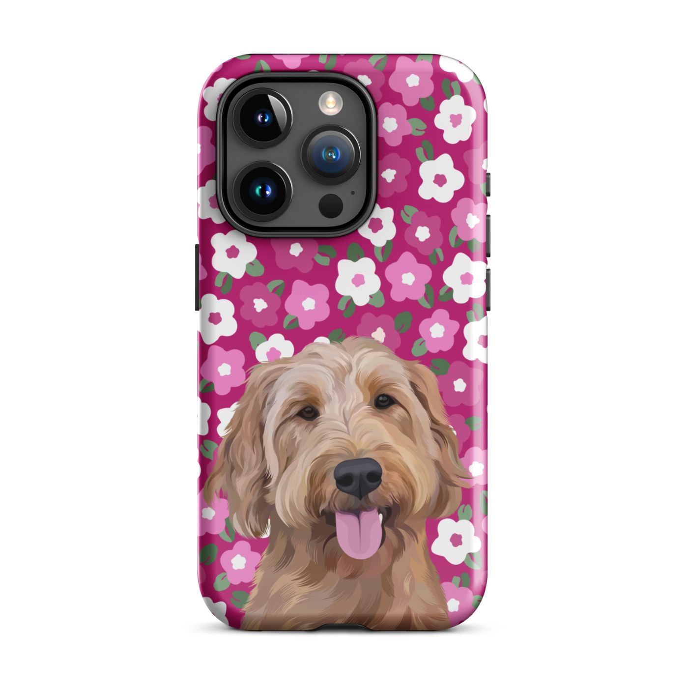 Custom Pet Portrait iPhone Case - Flowers - NEW!