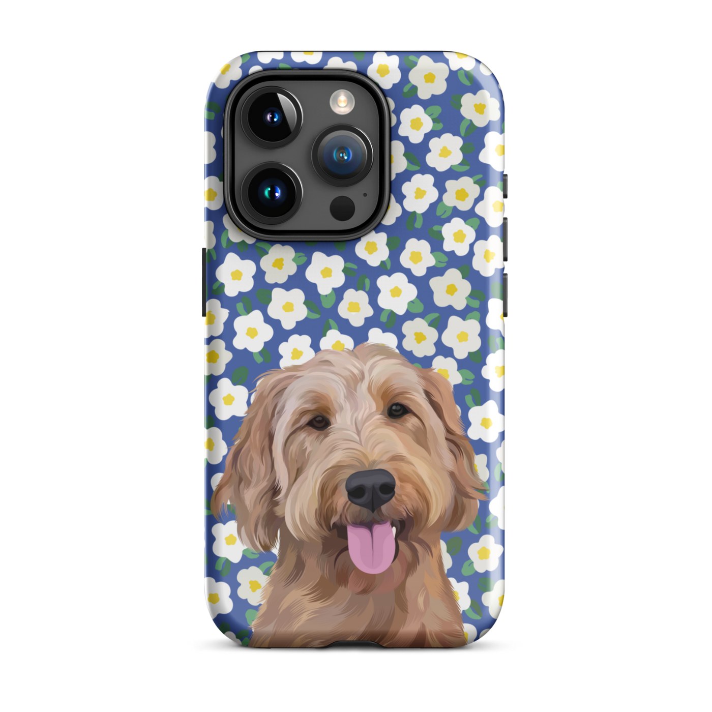 Custom Pet Portrait iPhone Case - Flowers