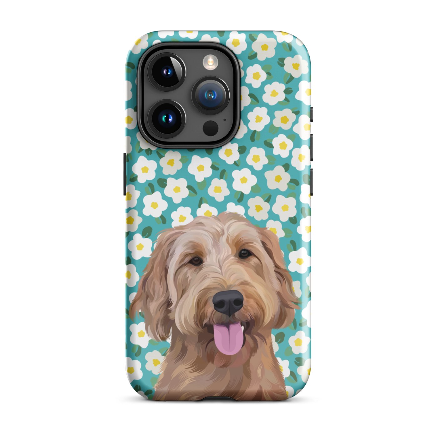 Custom Pet Portrait iPhone Case - Flowers