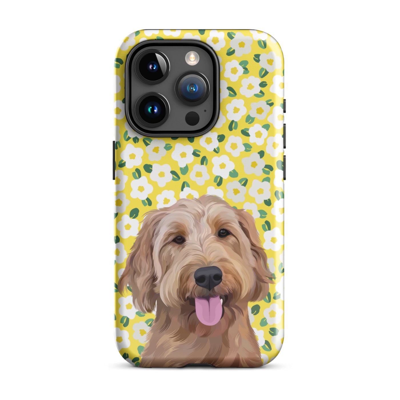 Custom Pet Portrait iPhone Case - Flowers