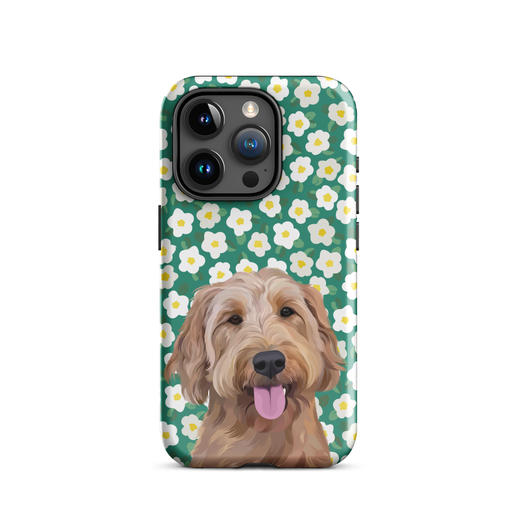 Custom Pet Portrait iPhone Case - Flowers