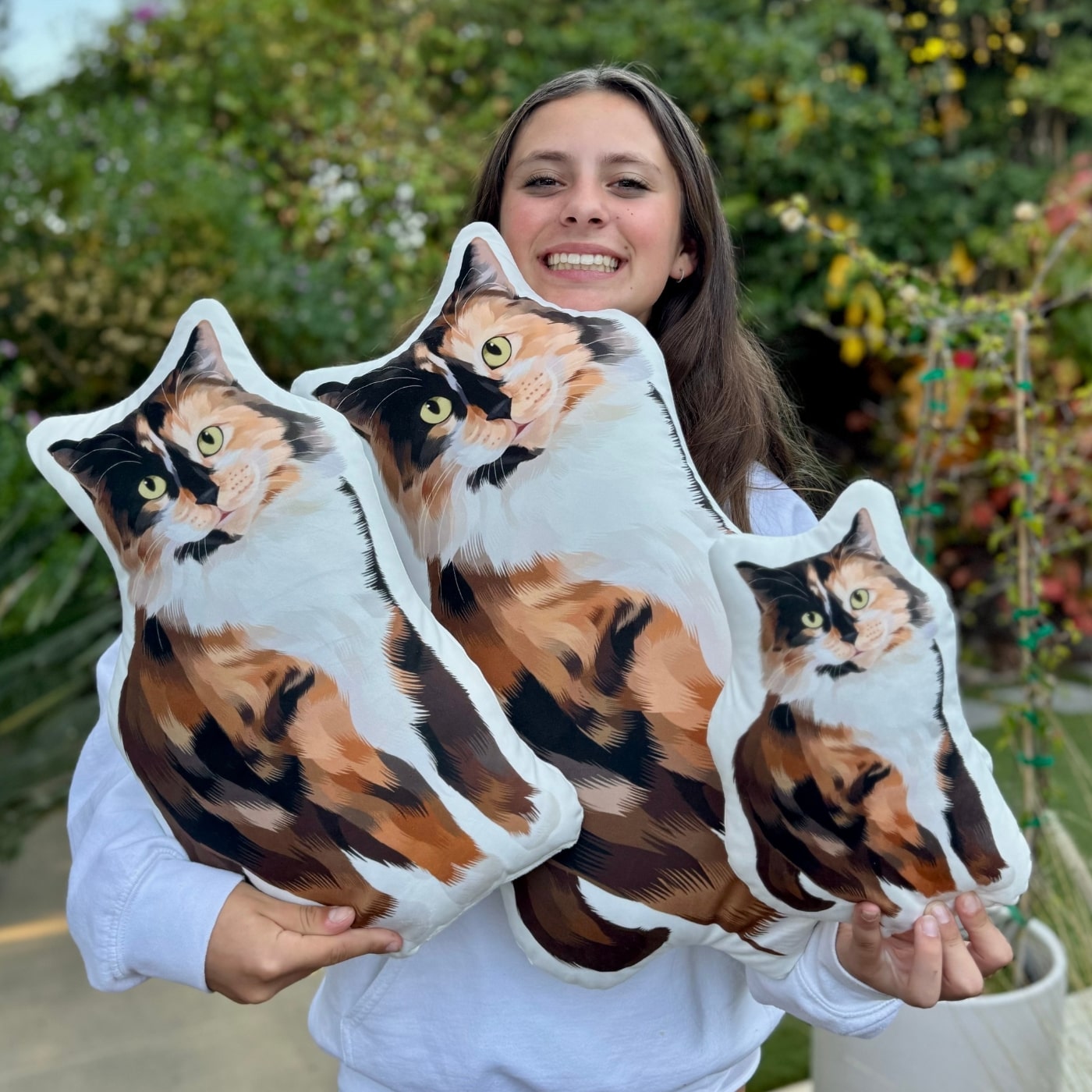 Custom Pet Portrait Shaped Pillow