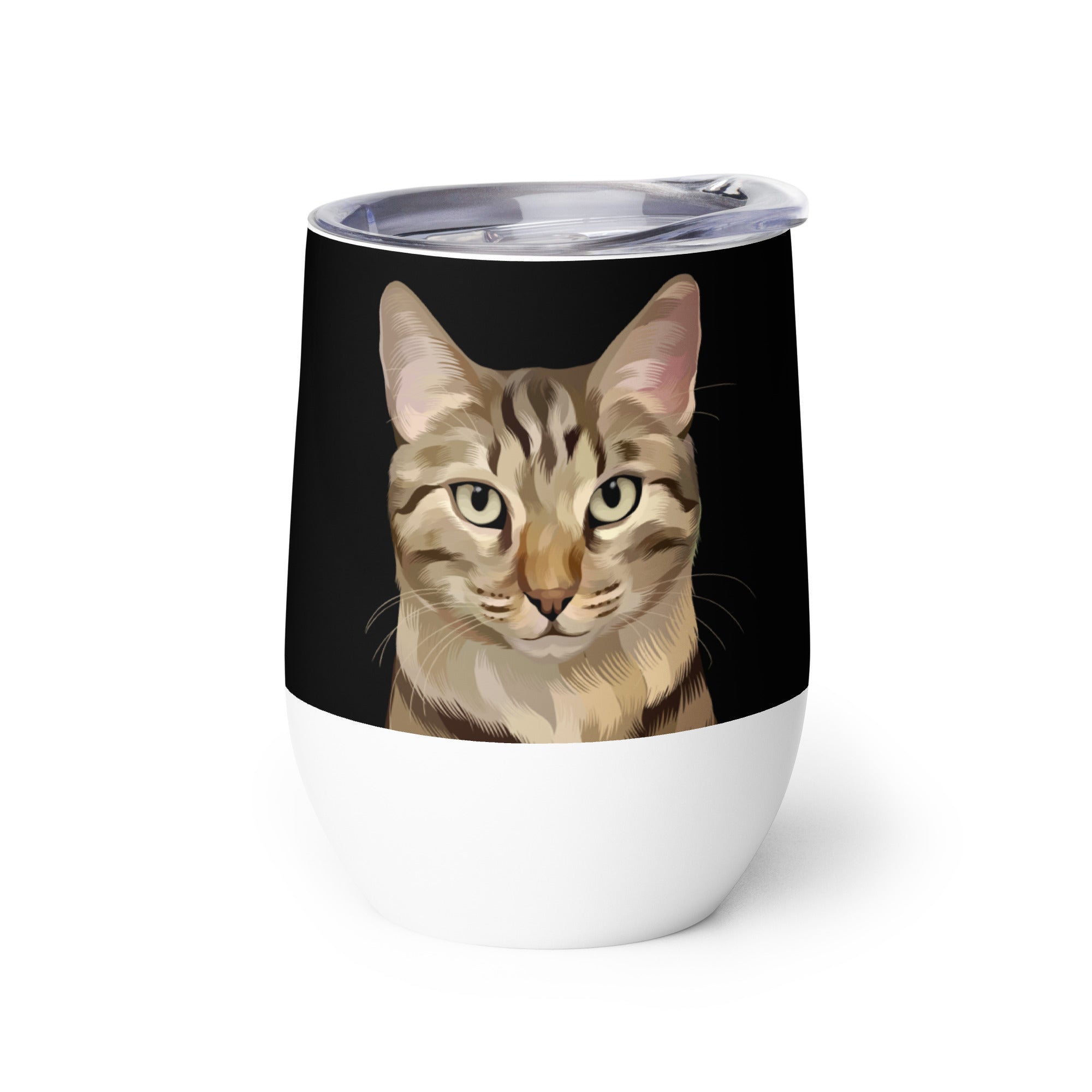 Custom Pet Portrait Wine Tumbler - NEW!