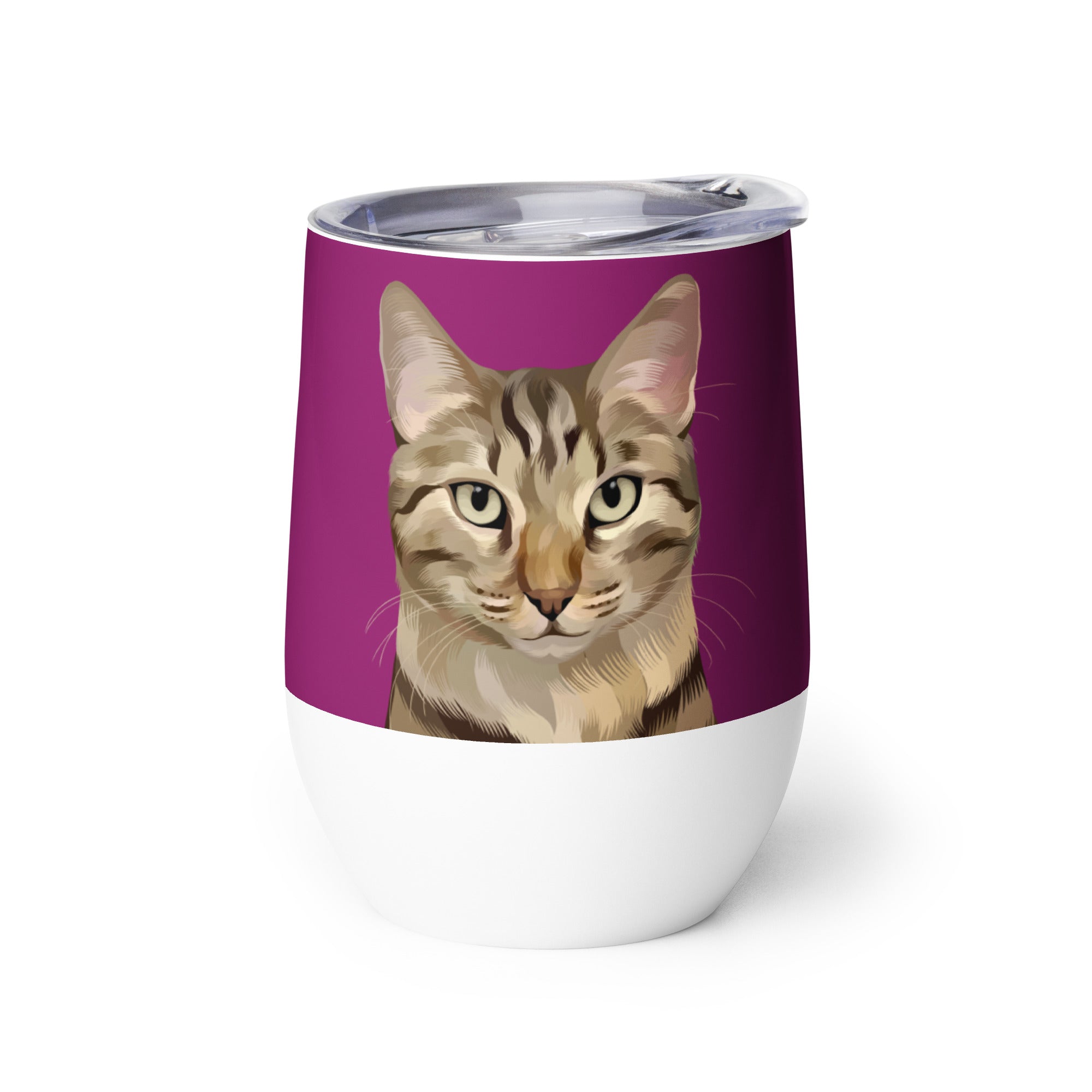 Custom Pet Portrait Wine Tumbler - NEW!