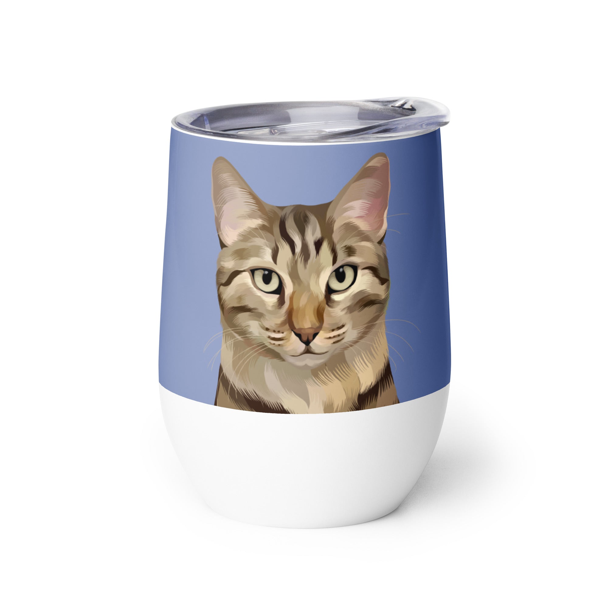 Custom Pet Portrait Wine Tumbler - NEW!